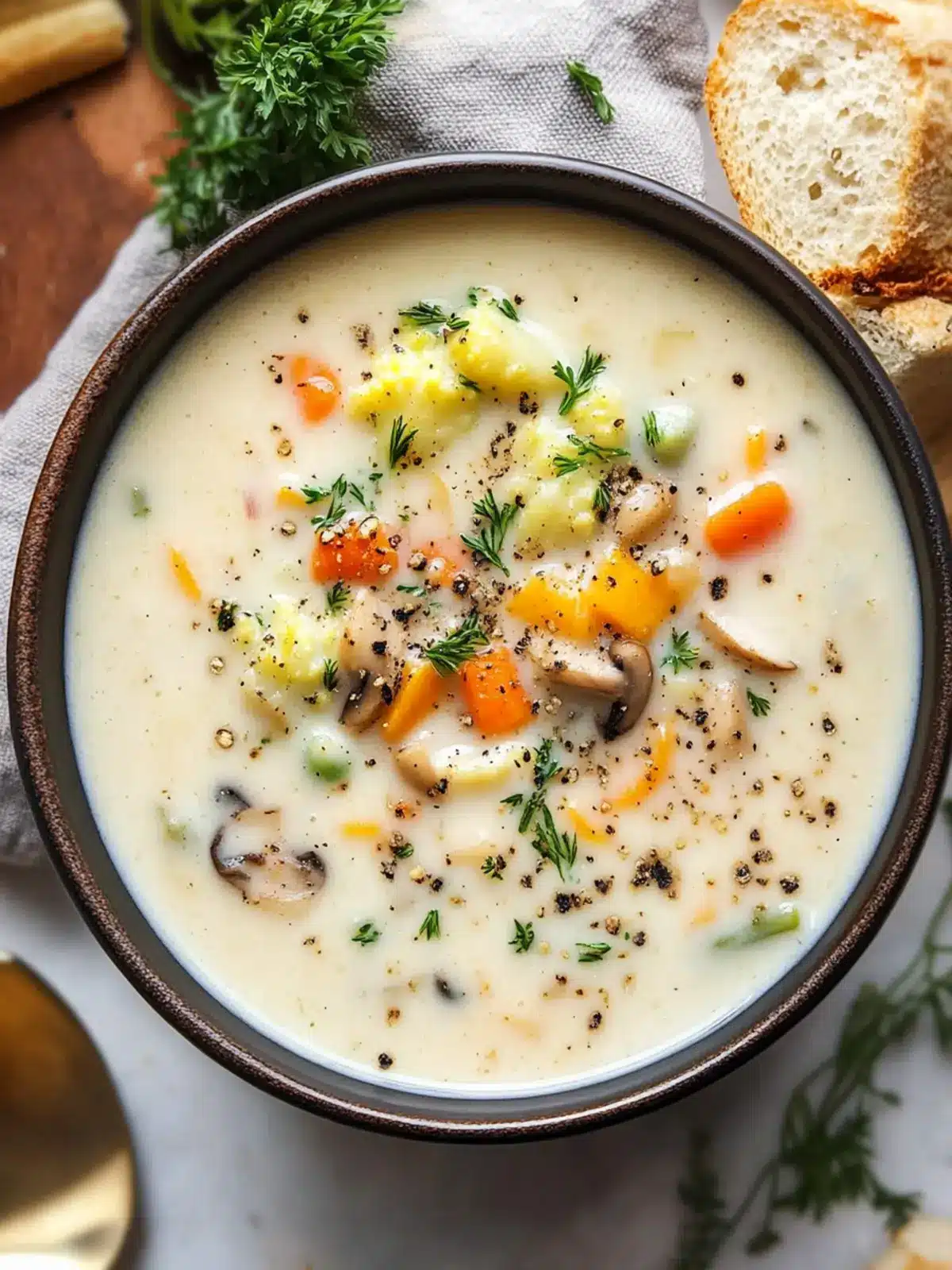 Homemade Creamy Vegetable Soup