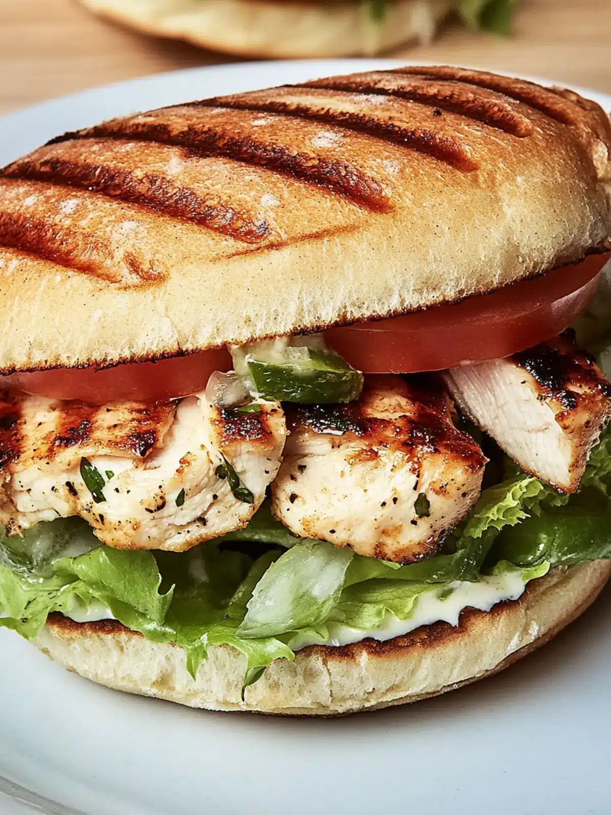Grilled Chicken Sandwich With Caesar-ish Dressing