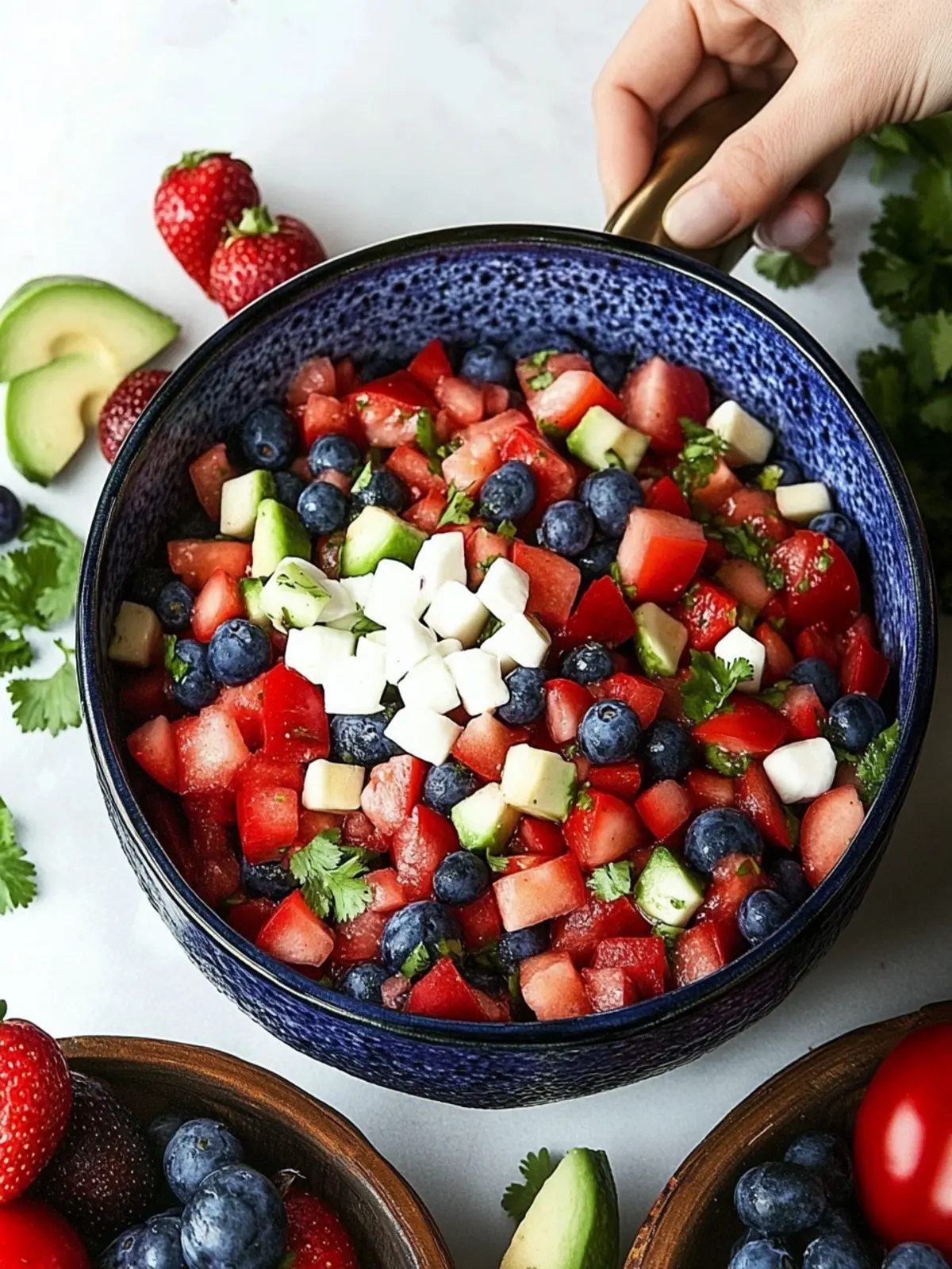 Fresh Red, White and Blue Salsa for Vibrant Summer Celebrations 4 Red, White and Blue Salsa