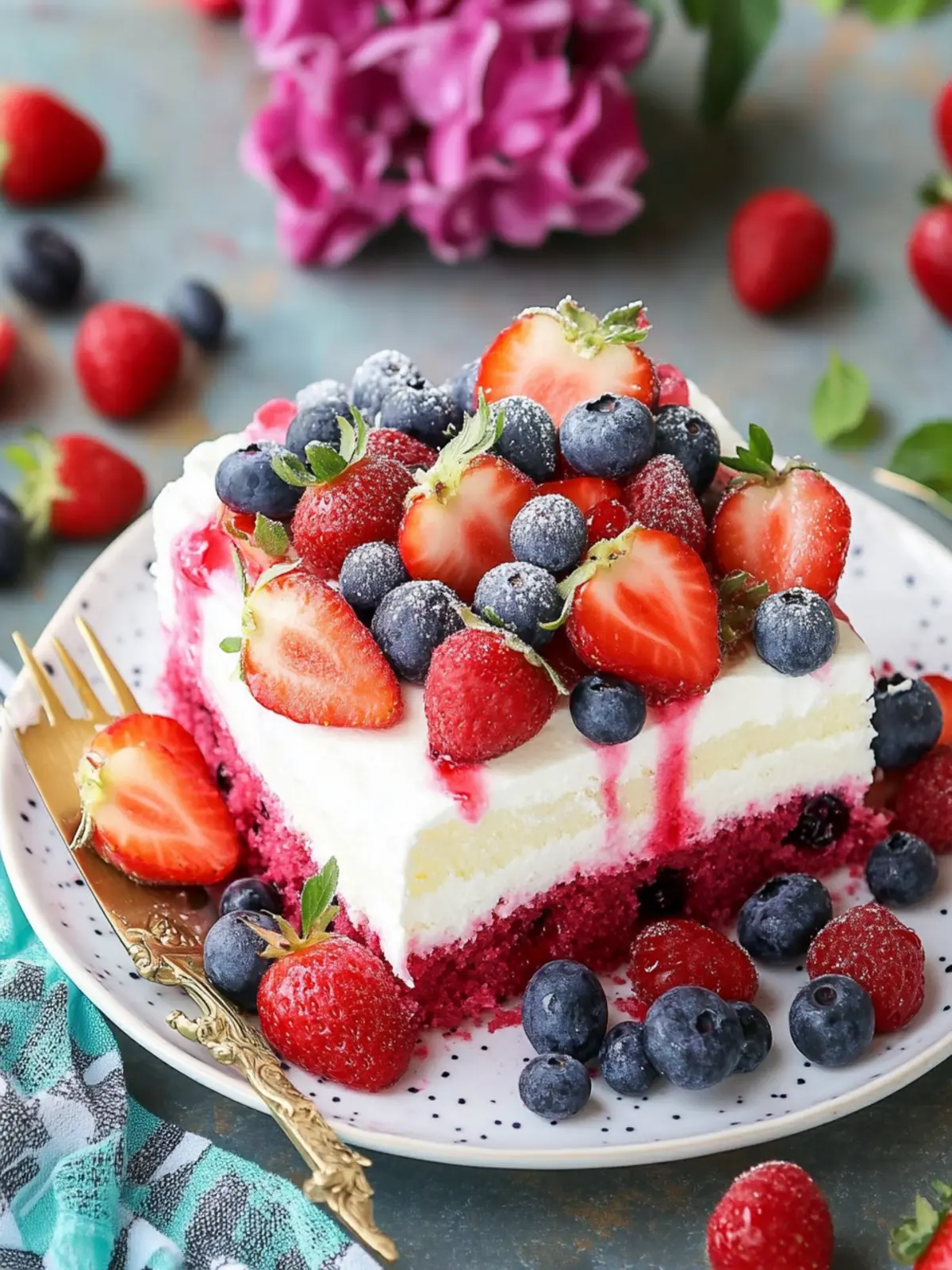 Berry Poke Cake