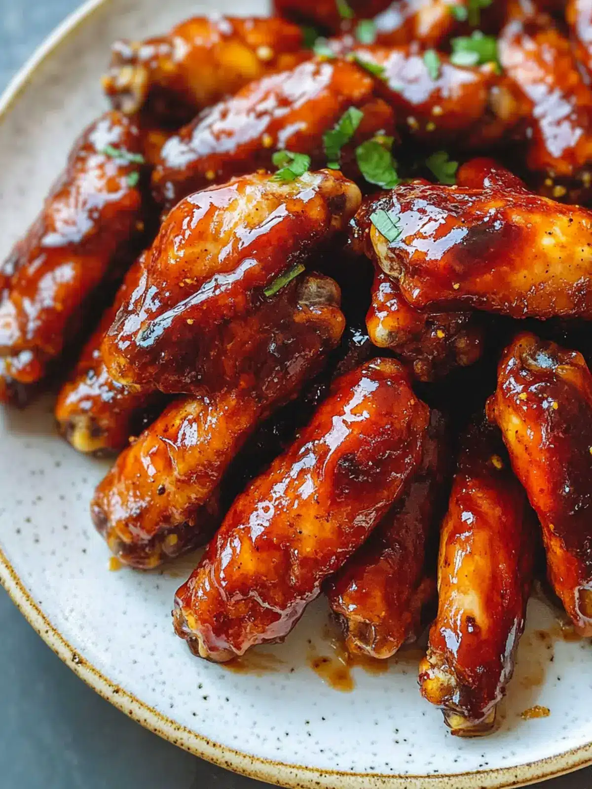 Smoked Strawberry Barbecue Chicken Wings