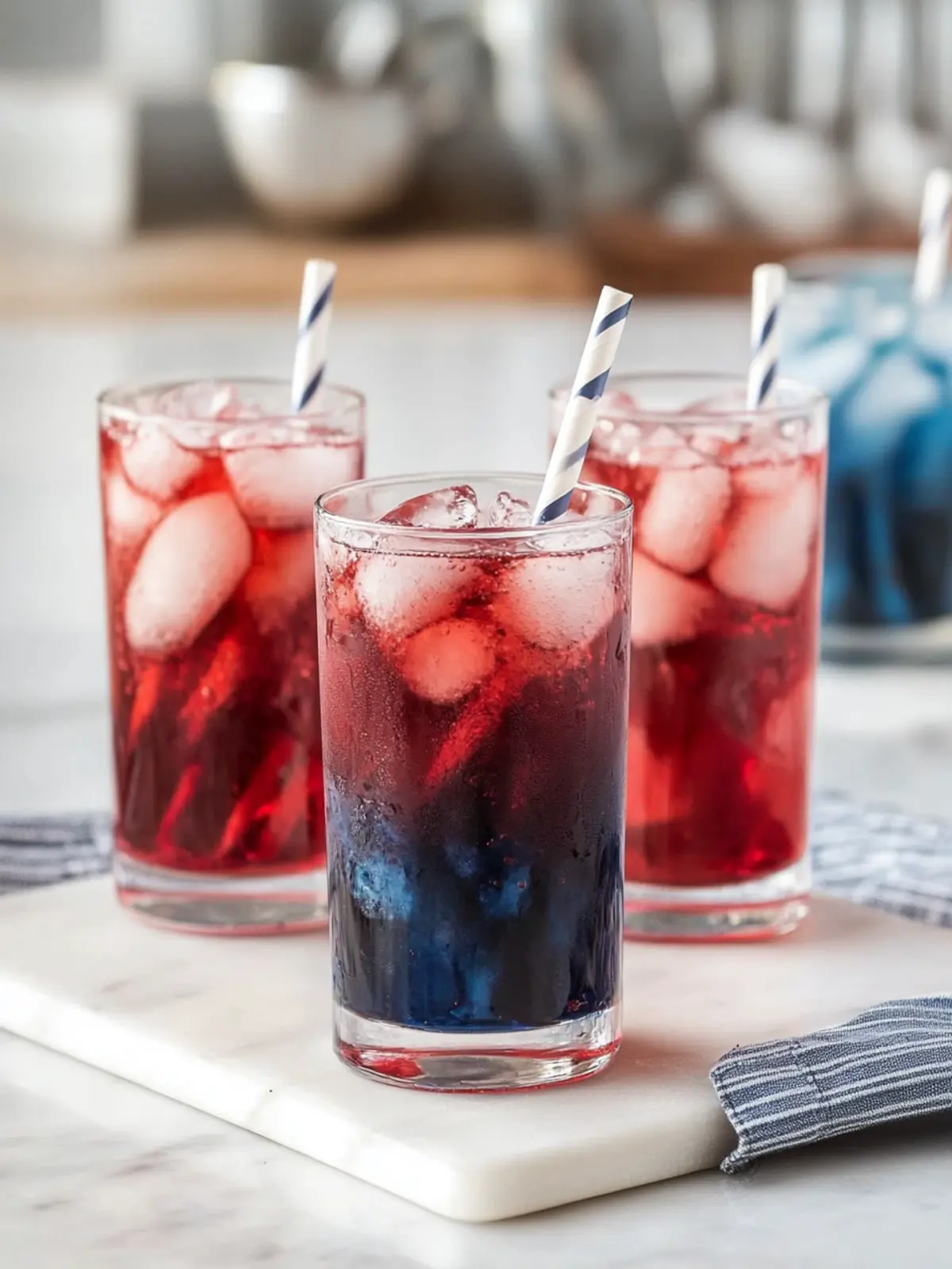 Refreshing Red, White and Blue Vanilla Bean Spritzers Recipe 5 Red, White and Blue Vanilla Bean Spritzers