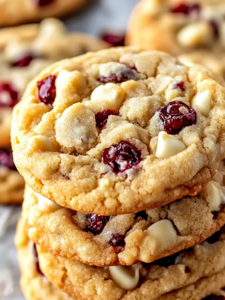 Chewy Cranberry White Chocolate Chip Cookies