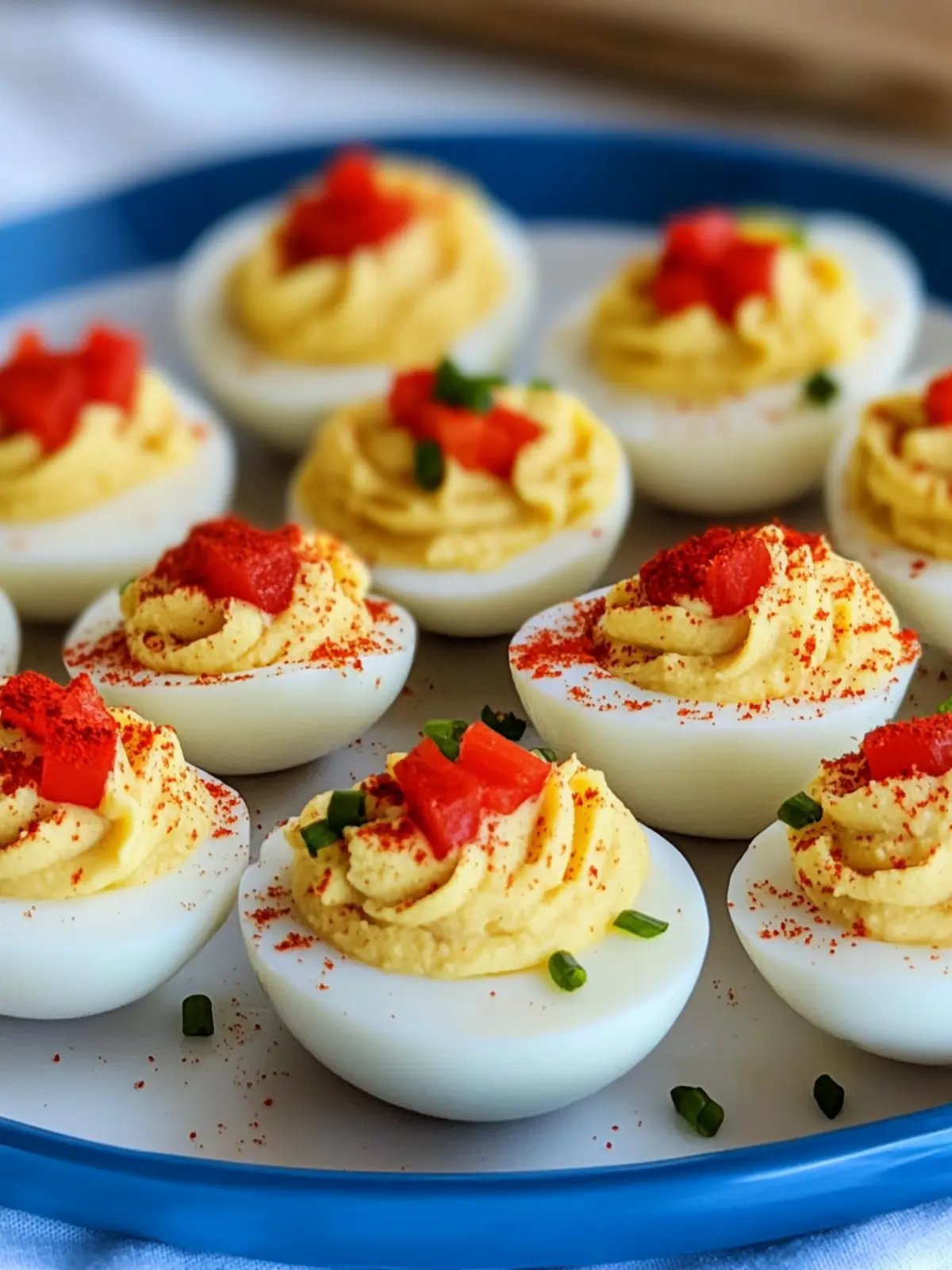 4th of July Deviled Eggs