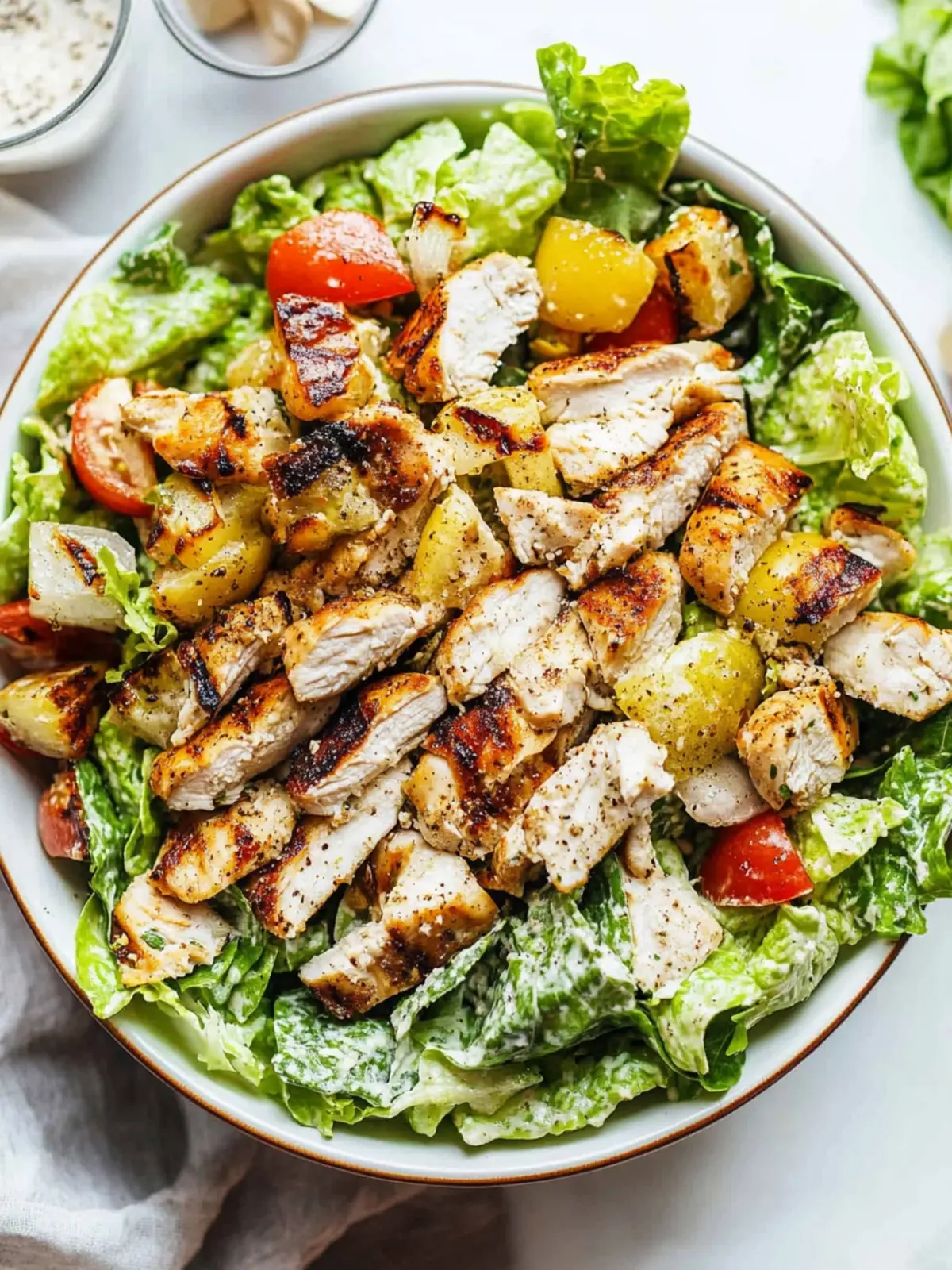 Ultimate Grilled Chicken Caesar Salad with Homemade Croutons 4 Ultimate Grilled Chicken Caesar Salad