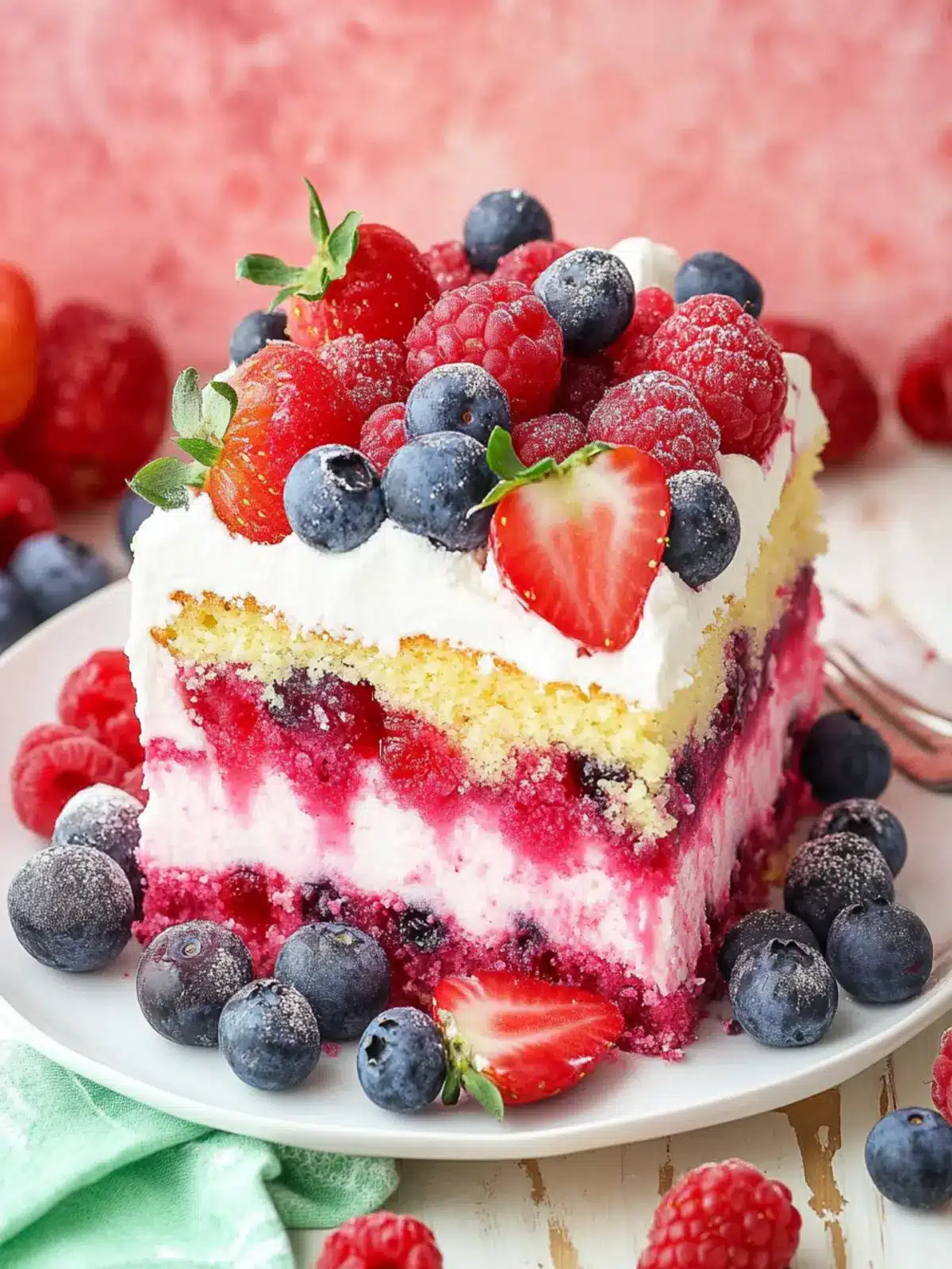 Berry Poke Cake