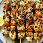 Easy Greek Grilled Chicken Skewers