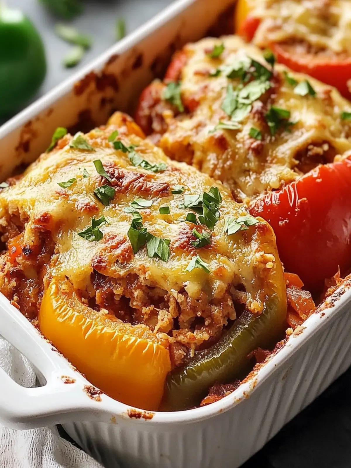 Easy Stuffed Pepper Casserole for Cozy Family Dinners 3 Easy Stuffed Pepper Casserole