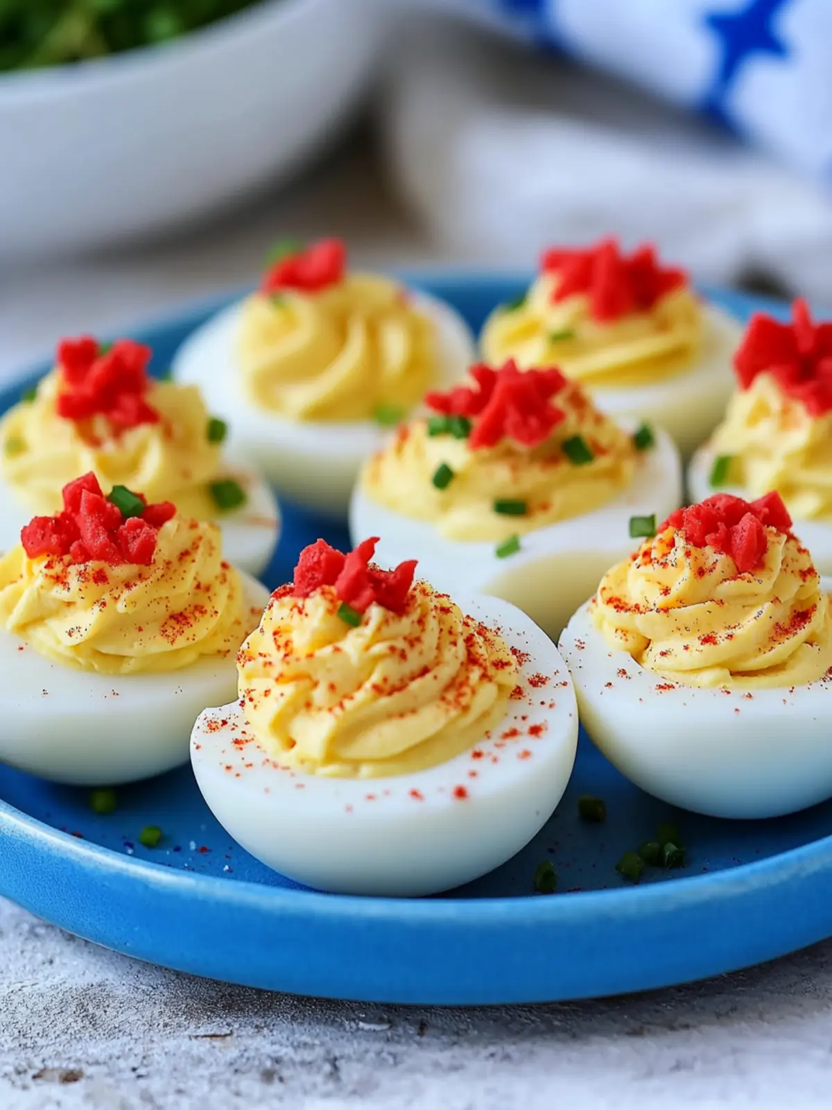 4th of July Deviled Eggs