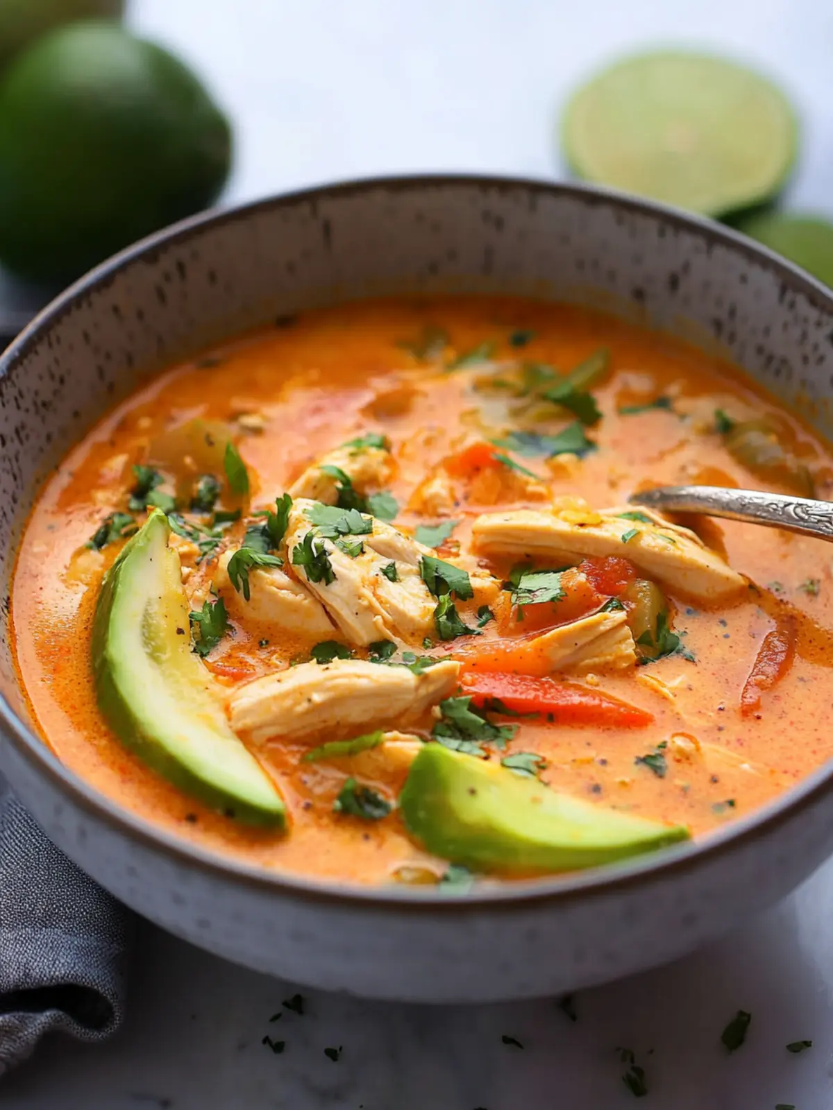 Low Carb Chicken Fajita Soup: A Creamy Keto Comfort 2 Low Carb Chicken Fajita Soup