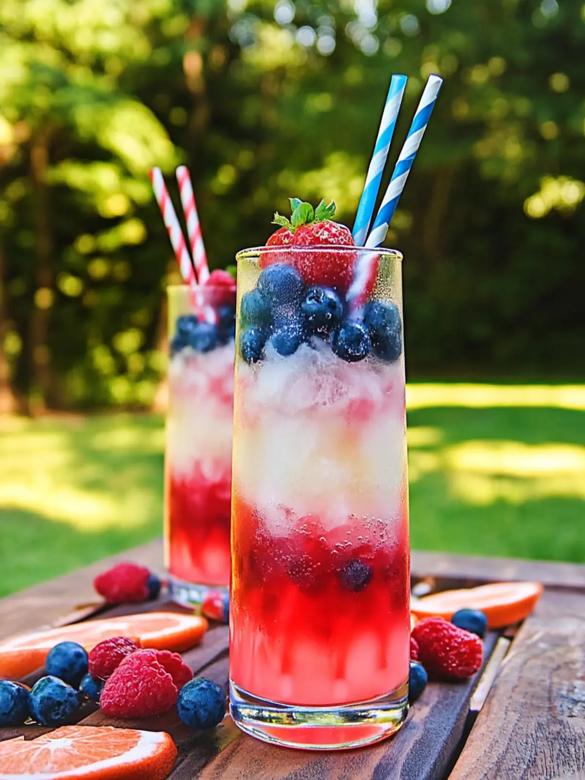 Colorful July 4th Layered Drinks to Wow Your Summer Party 2 July 4th Layered Drinks