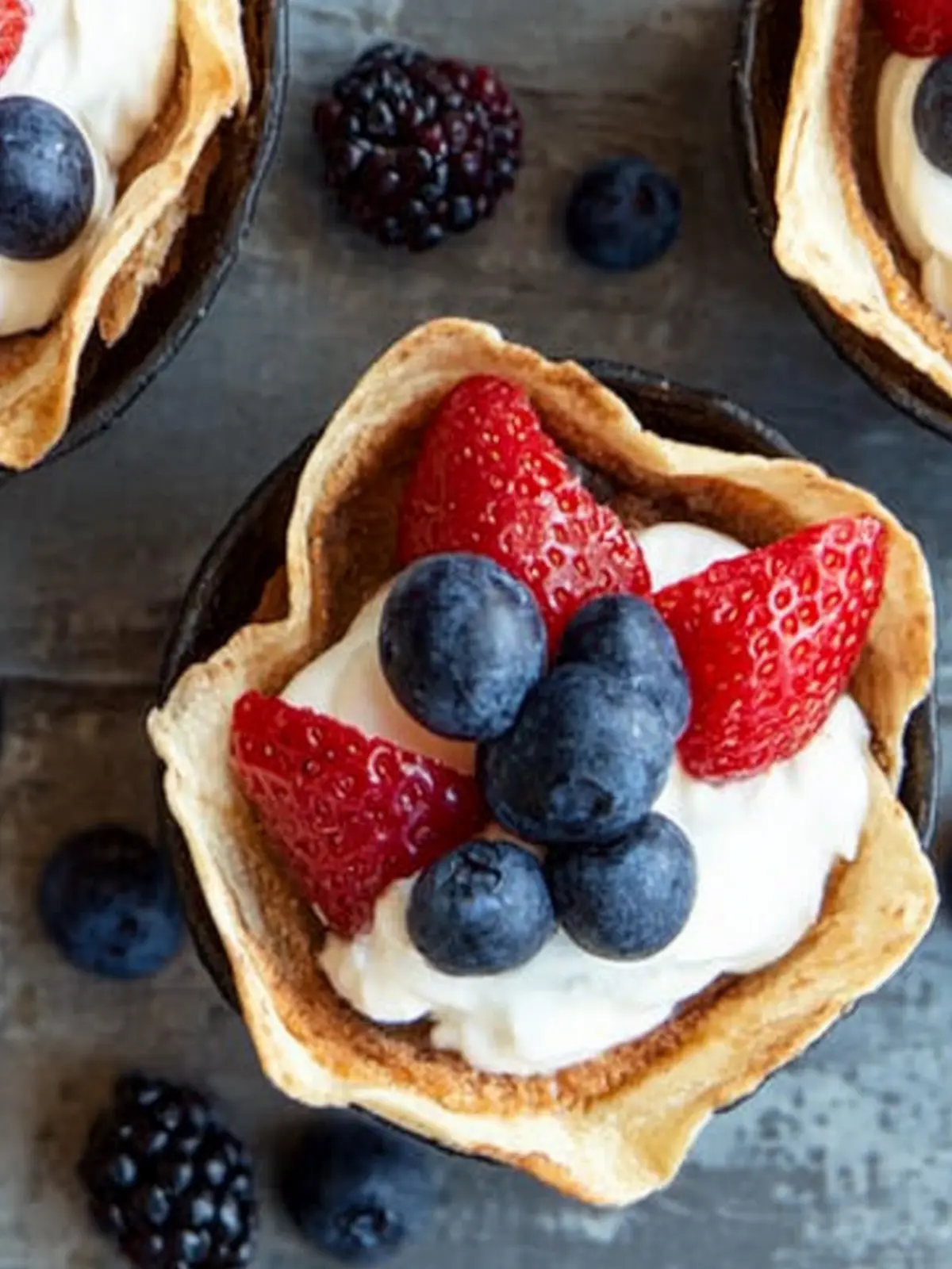 Red White & Blue Tortilla Cups