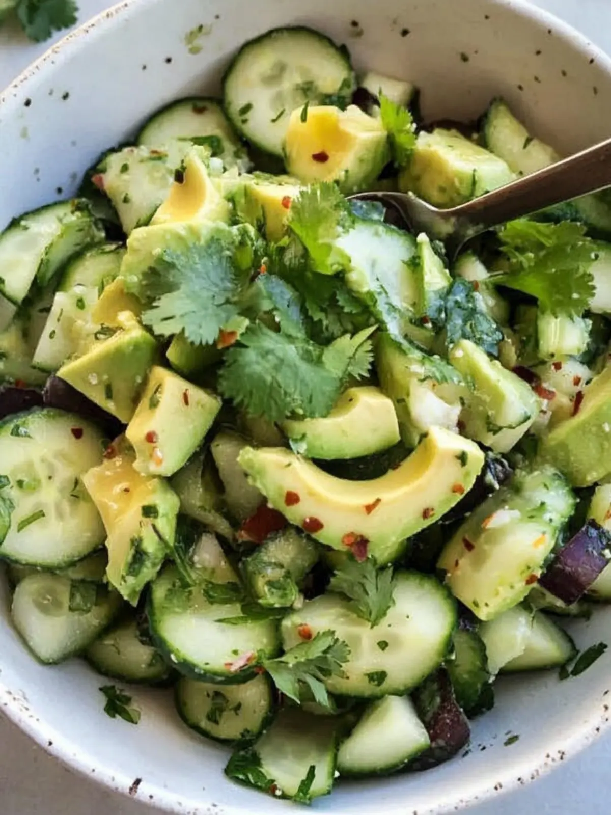 Cucumber Avocado Salad