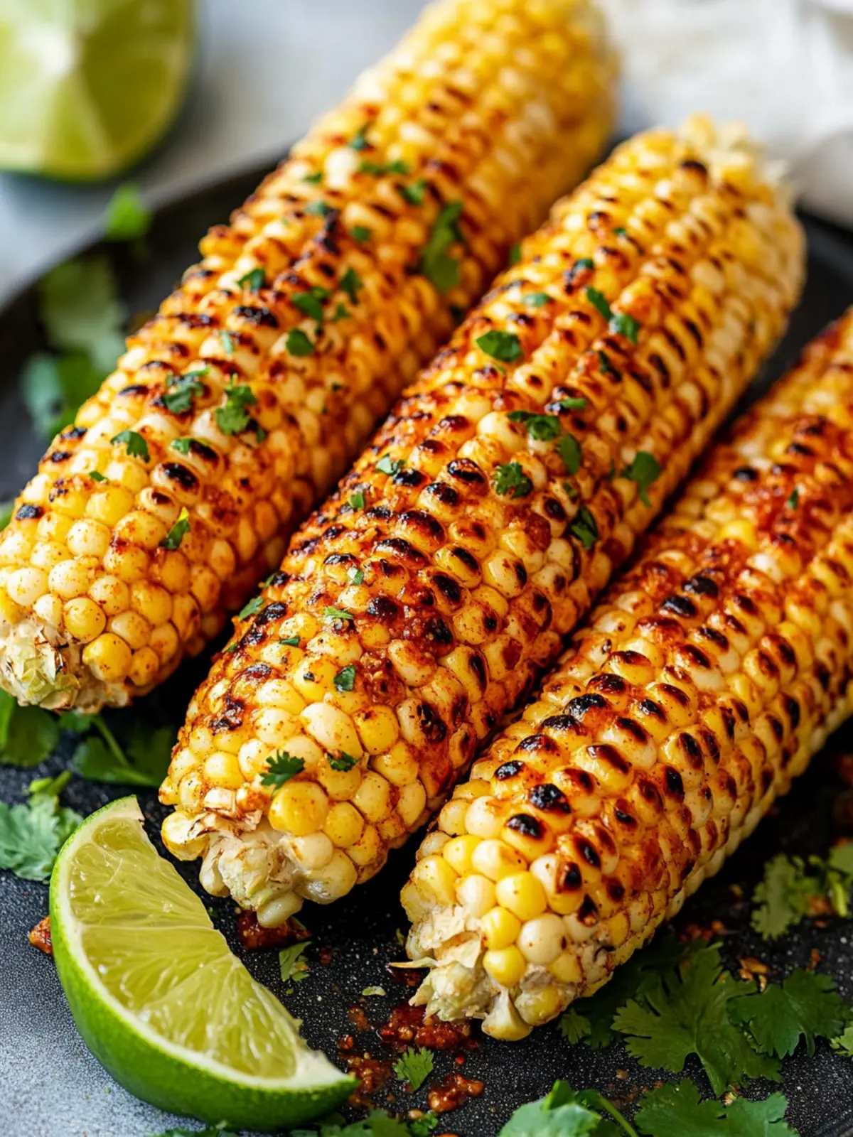 Grilled Chili Lime Honey Butter Corn on the Cob