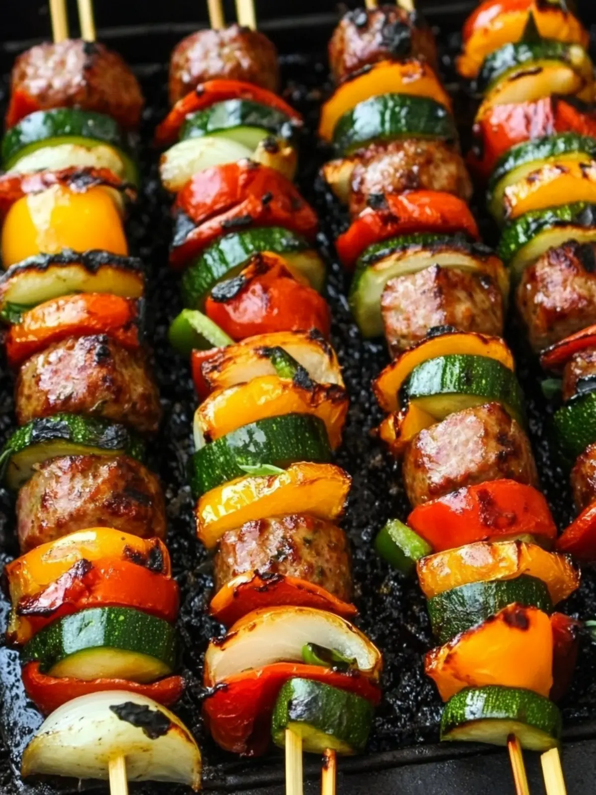 Veggie & Sausage Shish Kabobs