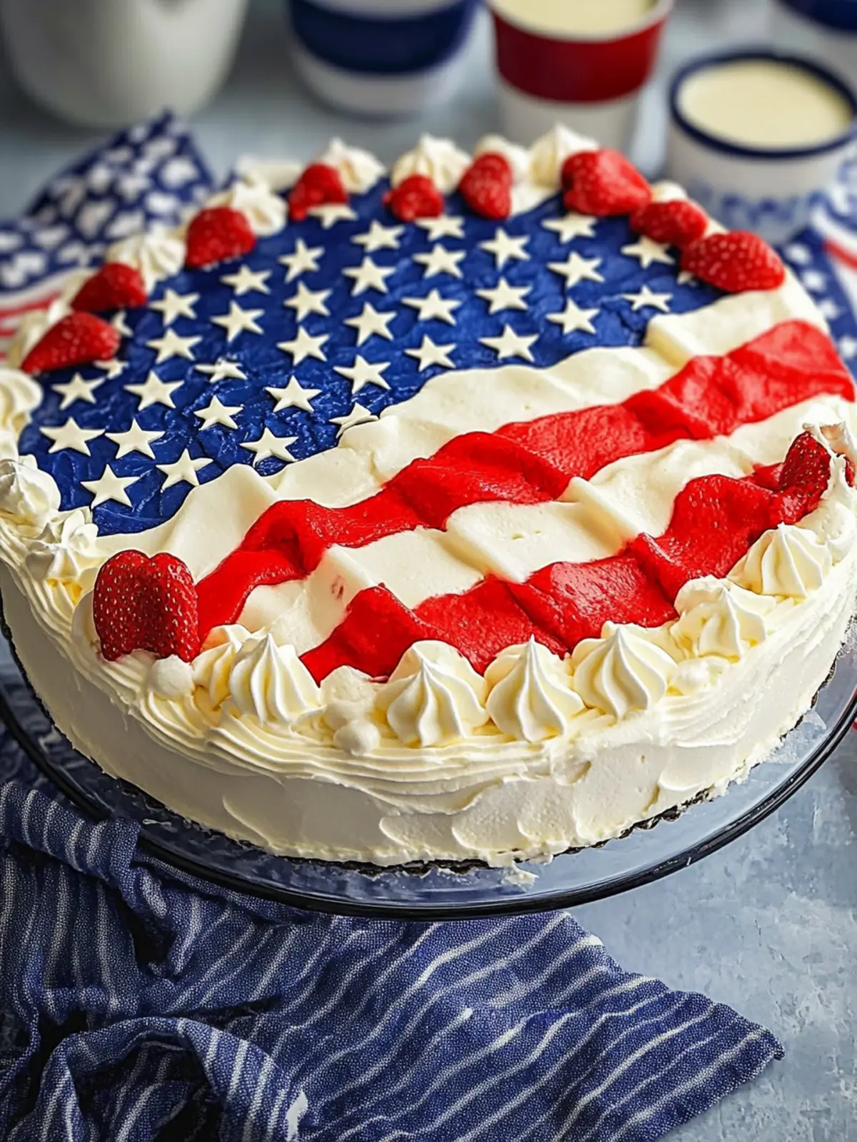 Ultimate American Flag Cake for Your Summer BBQ Fun 2 American Flag Cake