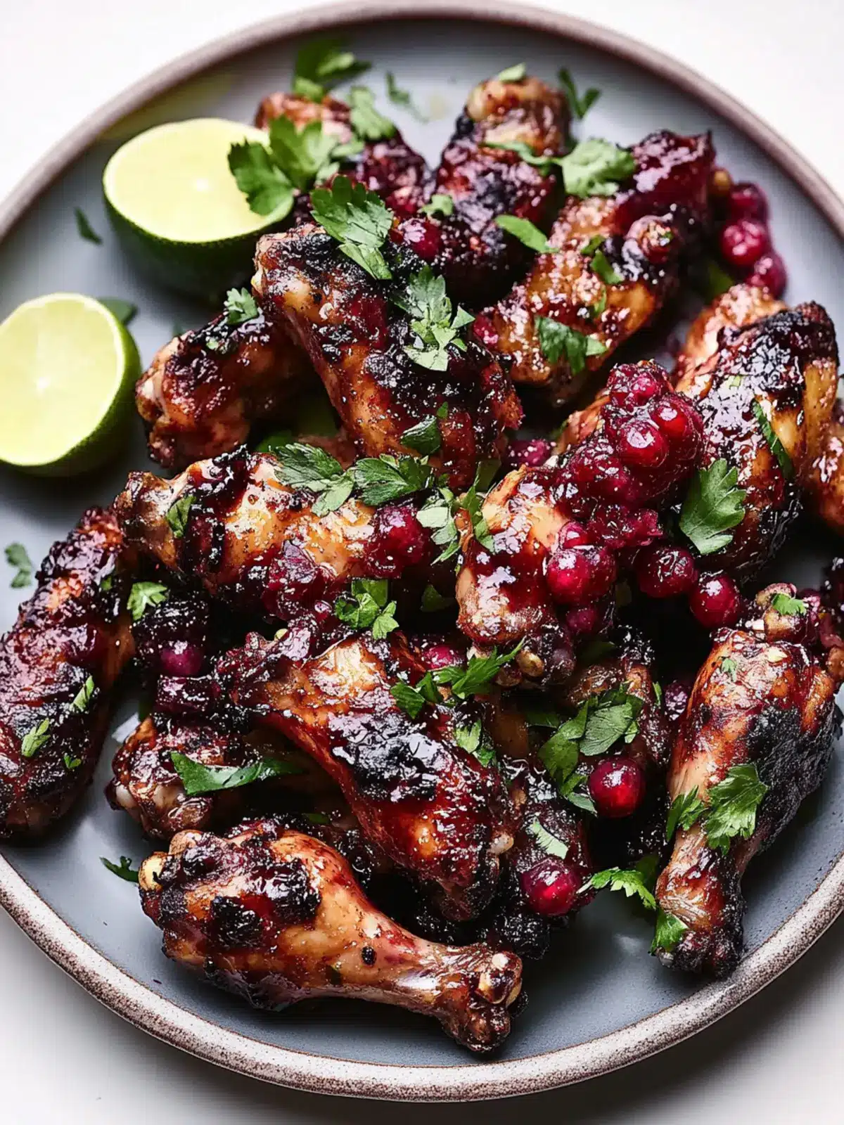 Grilled Chicken Wings With Summer Berry Agrodolce