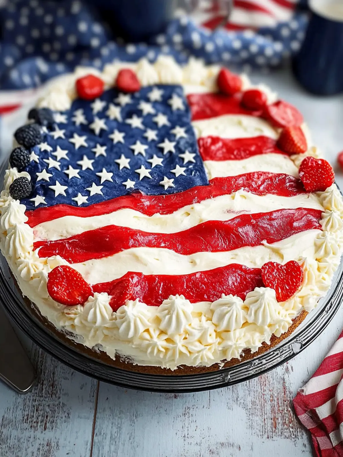 Ultimate American Flag Cake for Your Summer BBQ Fun 4 American Flag Cake