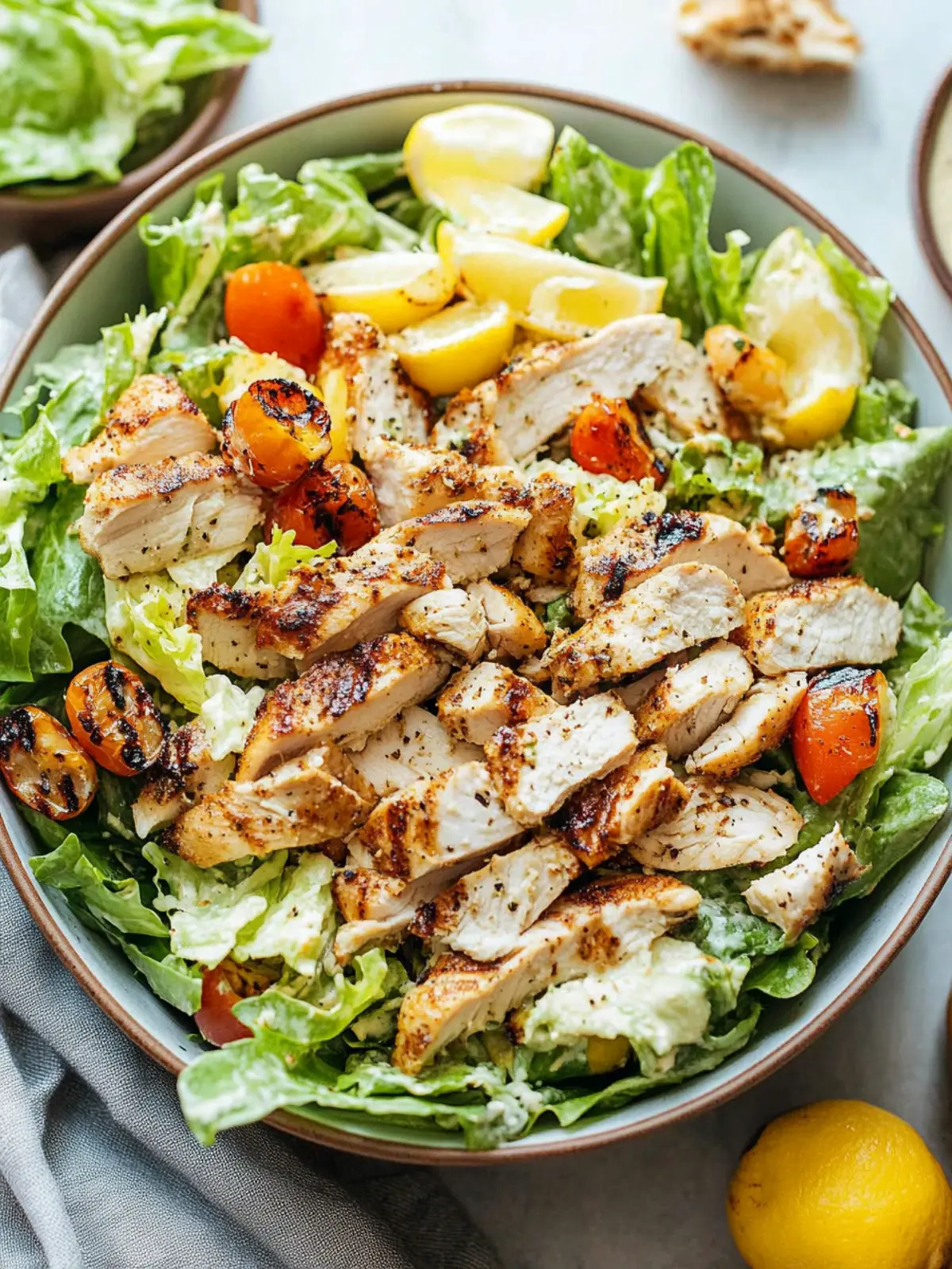 Ultimate Grilled Chicken Caesar Salad with Homemade Croutons 3 Ultimate Grilled Chicken Caesar Salad