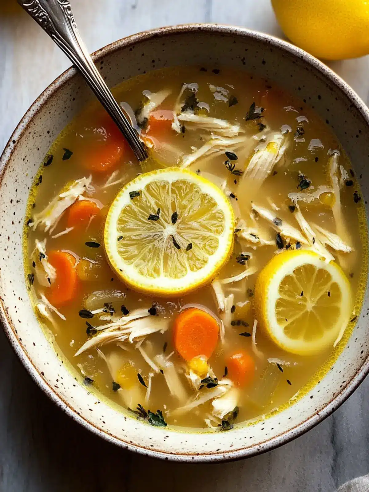 Crockpot Chicken Lemon Soup: Effortless High-Protein Comfort 3 Crockpot Chicken Lemon Soup