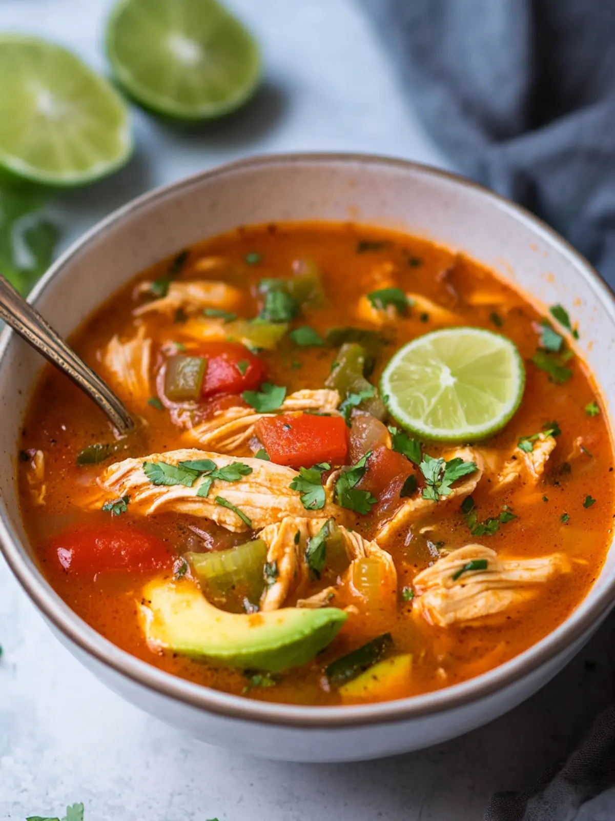 Low Carb Chicken Fajita Soup: A Creamy Keto Comfort 3 Low Carb Chicken Fajita Soup