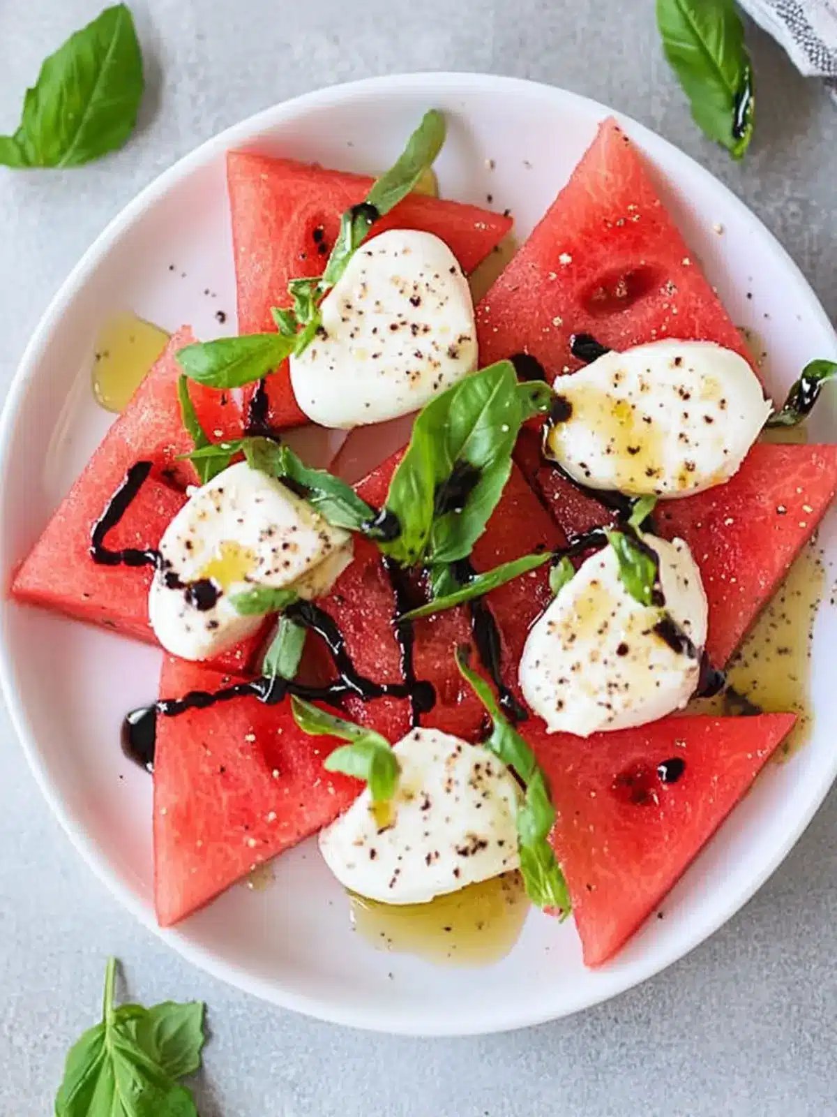 Watermelon Caprese Salad