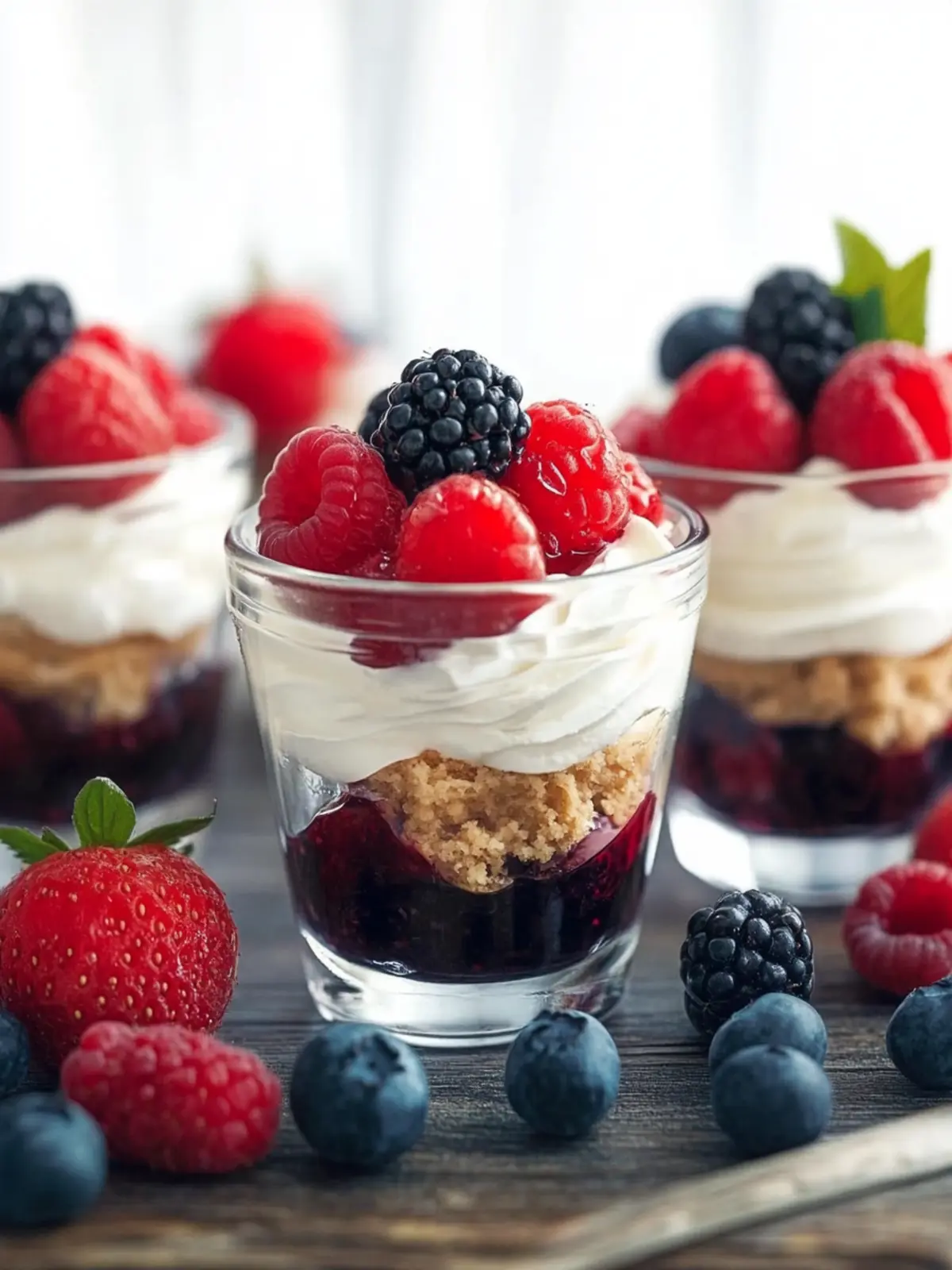 Delicious Berry Vanilla Cheesecake Parfaits for Summer Bliss 4 Berry Vanilla Cheesecake Parfaits