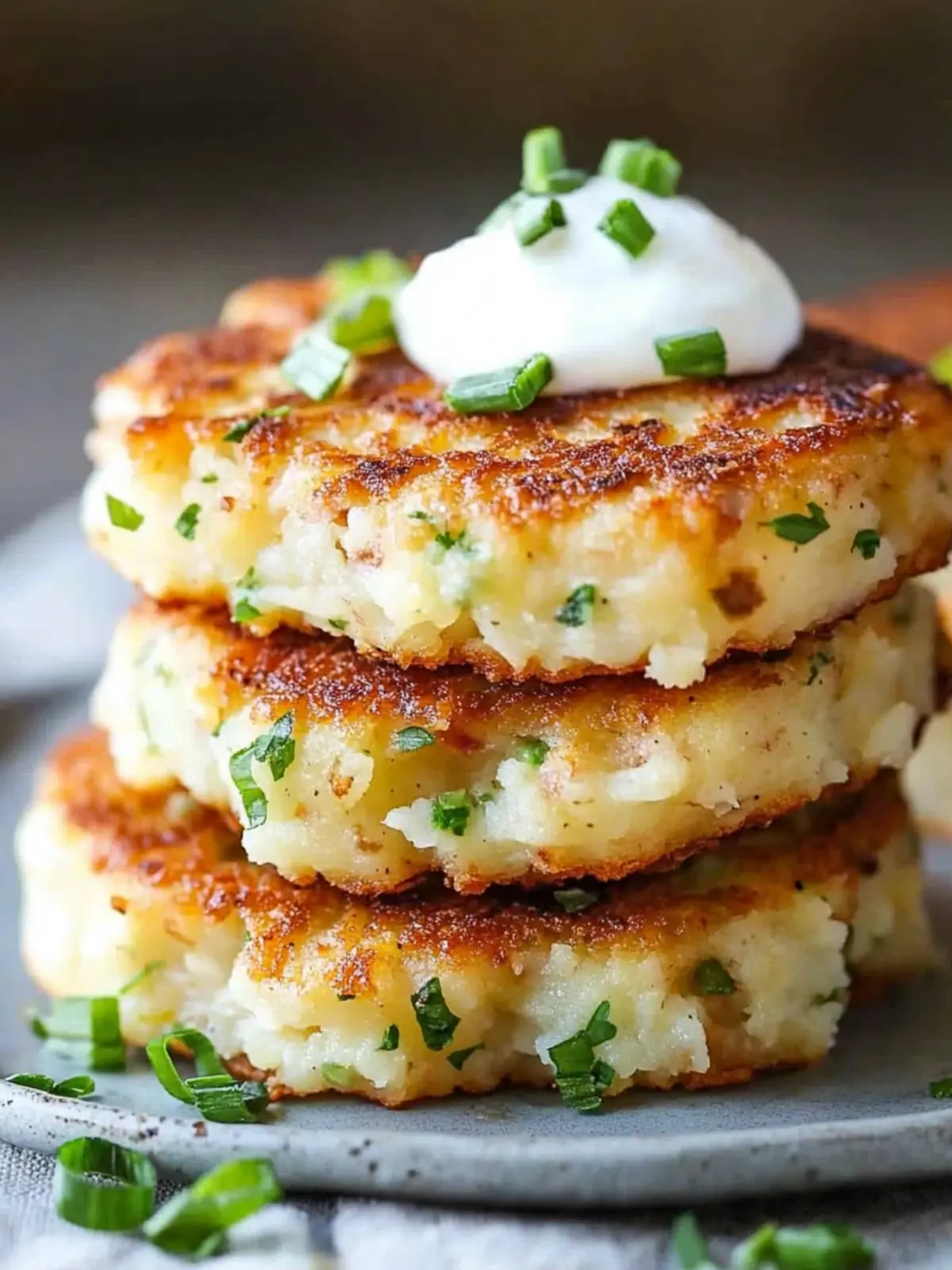 Loaded Mashed Potato Cakes