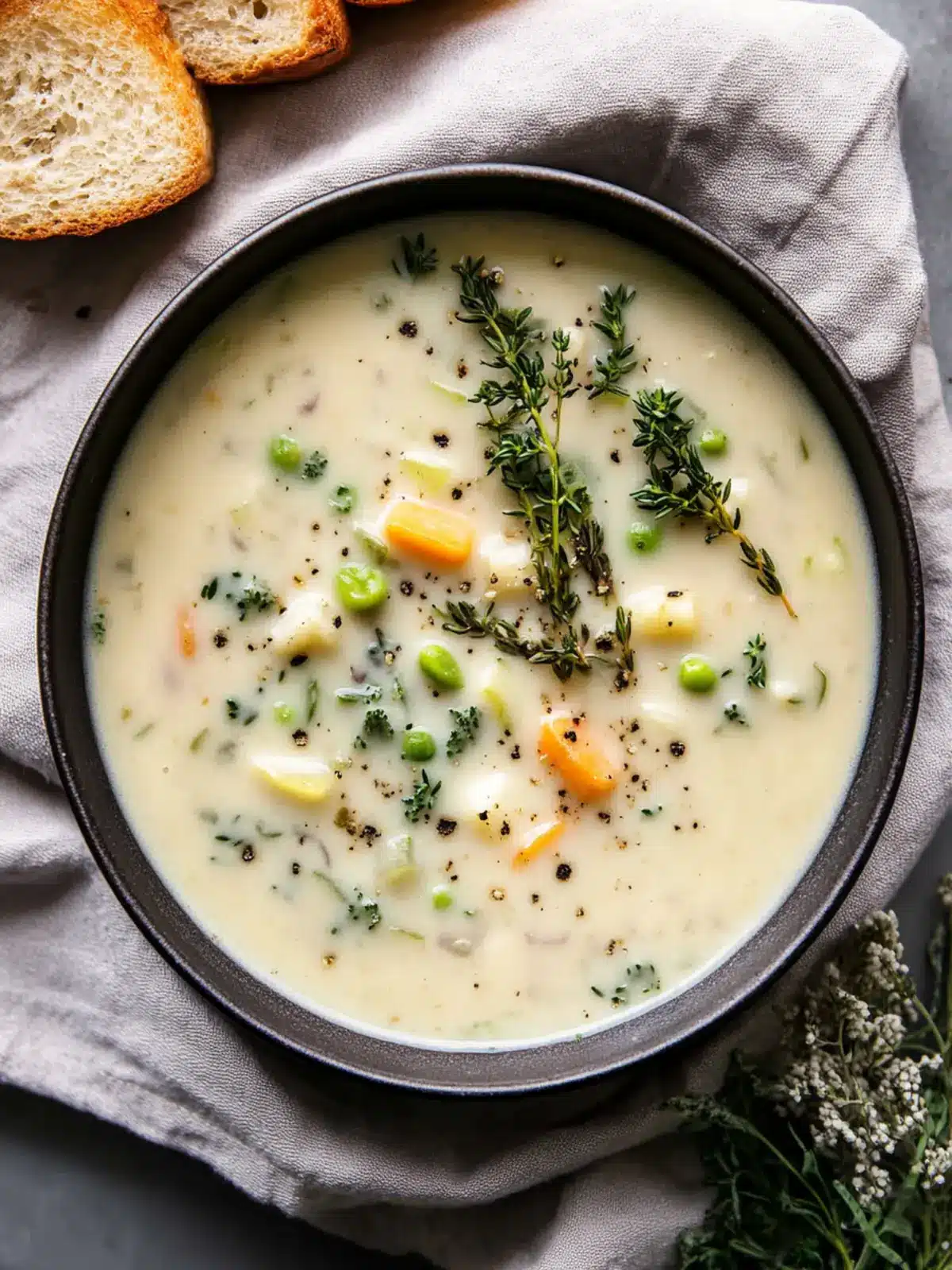 Homemade Creamy Vegetable Soup
