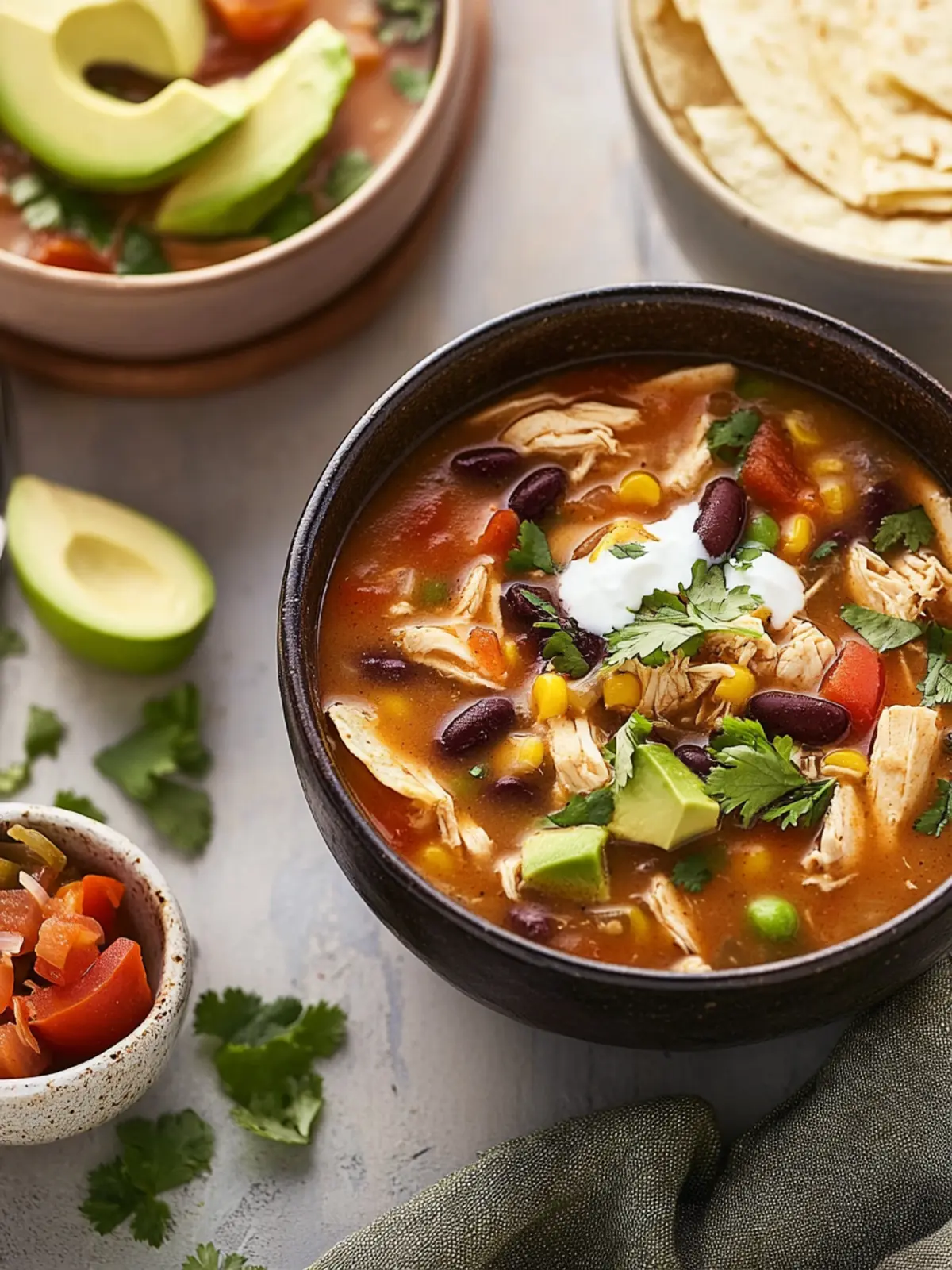 Hearty Chicken Tortilla Soup to Savor on Cozy Nights 3 Chicken Tortilla Soup