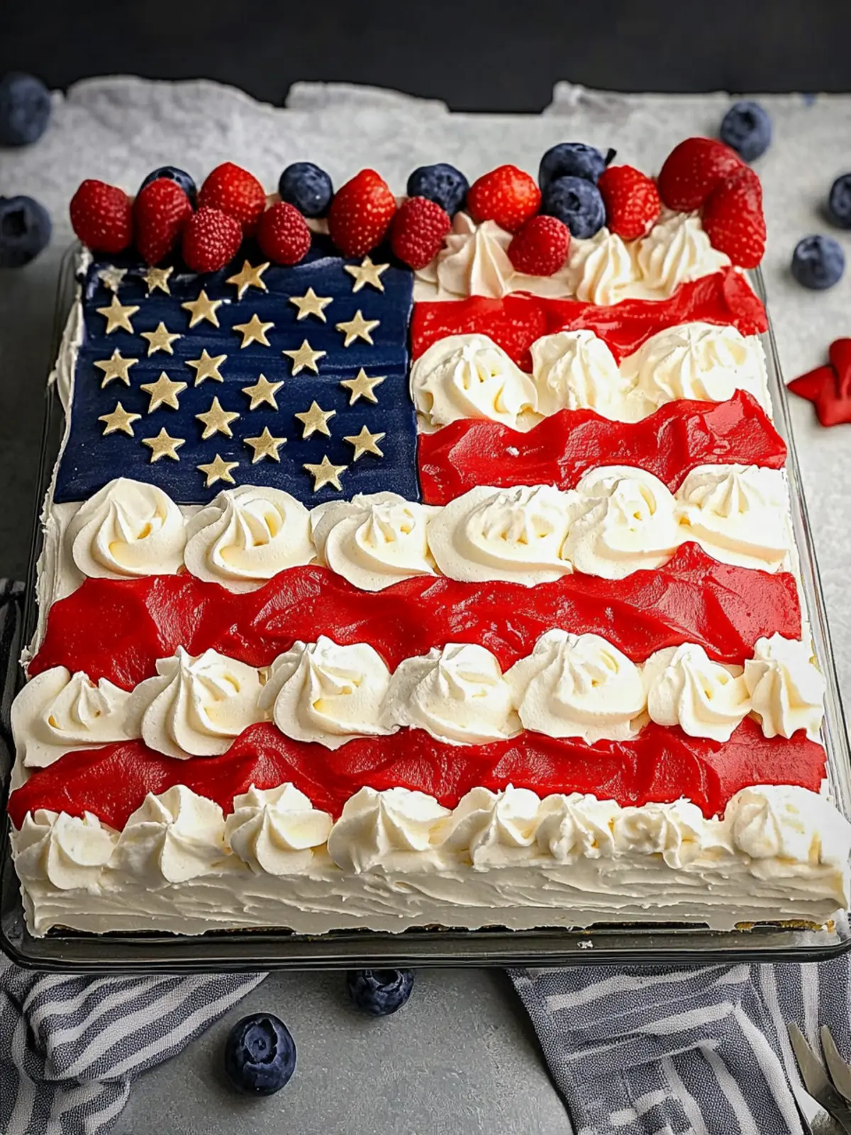 Delicious American Flag Cake for Your Summer Celebrations 2 American Flag Cake