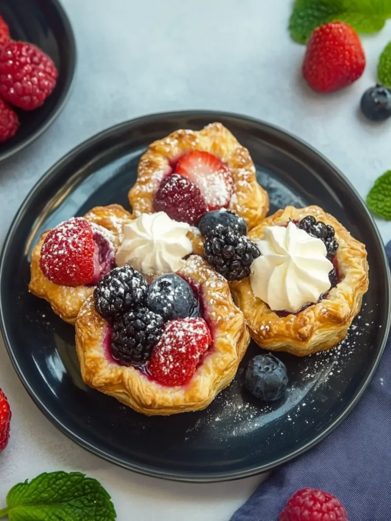 Easy Mixed Berry Pastries Recipe