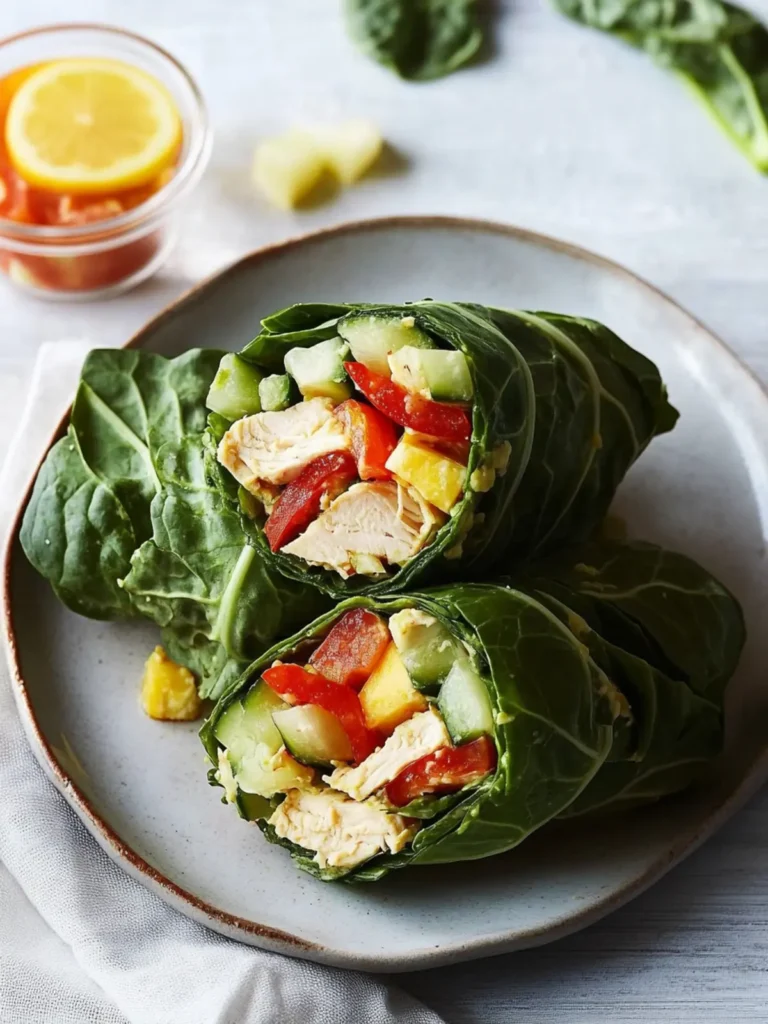 Chicken Salad Collard Wrap