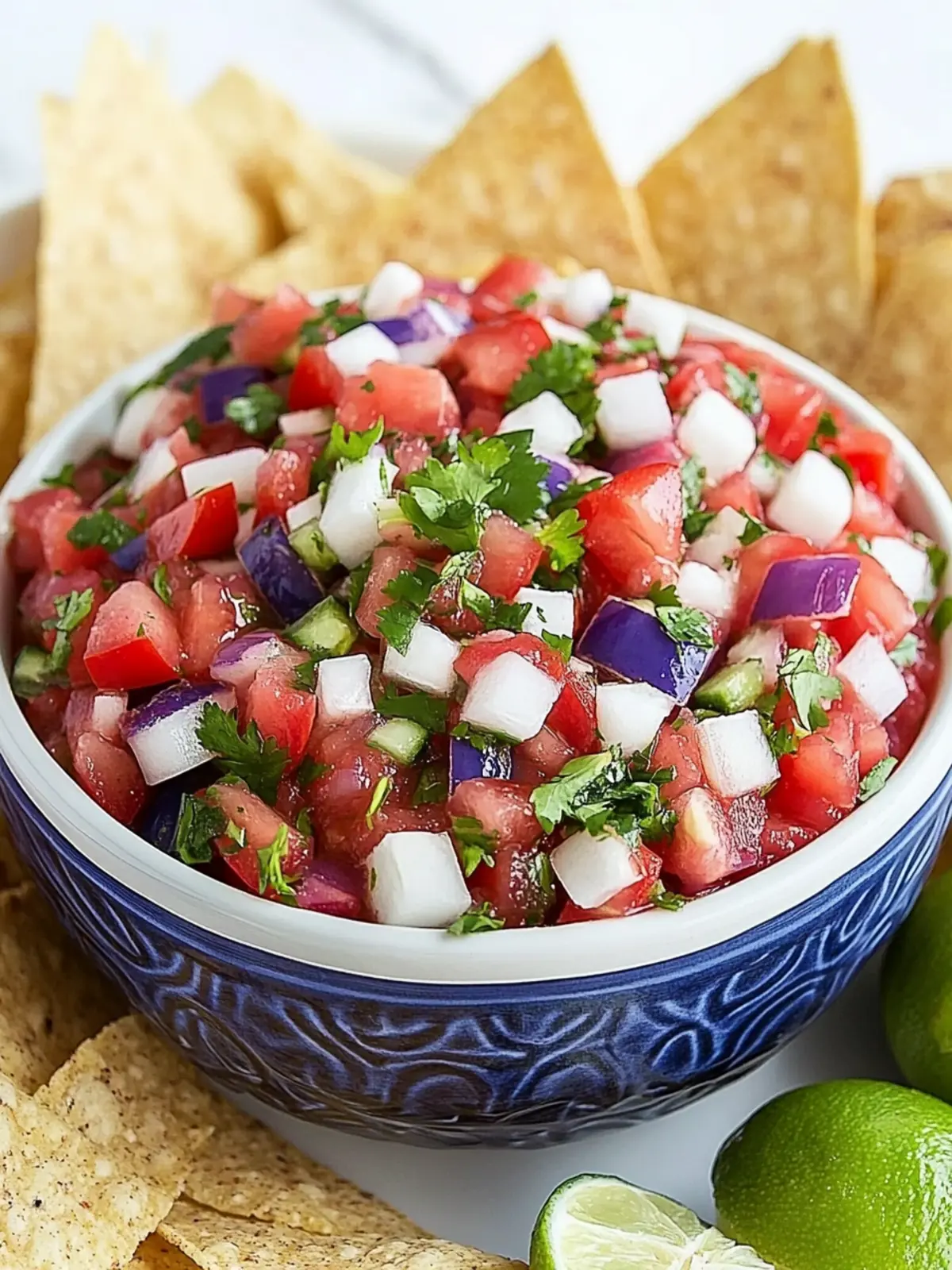 Fresh Red, White and Blue Salsa for Vibrant Summer Celebrations 2 Red, White and Blue Salsa