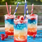 July 4th Layered Drinks