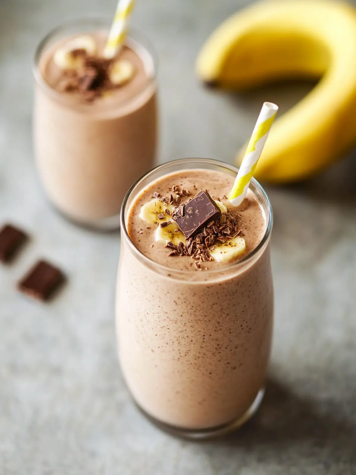 Chocolate Banana Peanut Butter Protein Shake