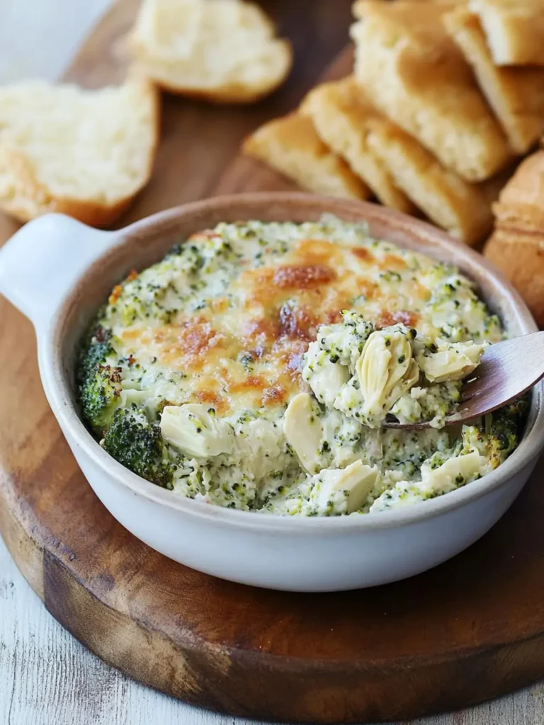 Roasted Broccoli–Artichoke Dip
