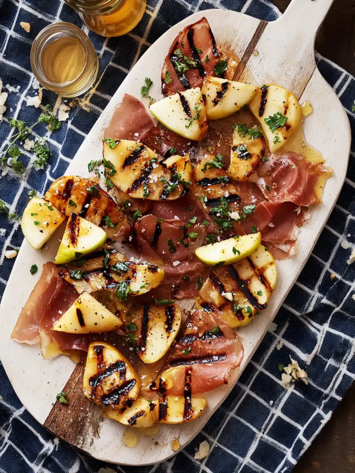 Grilled Apples with Prosciutto and Honey