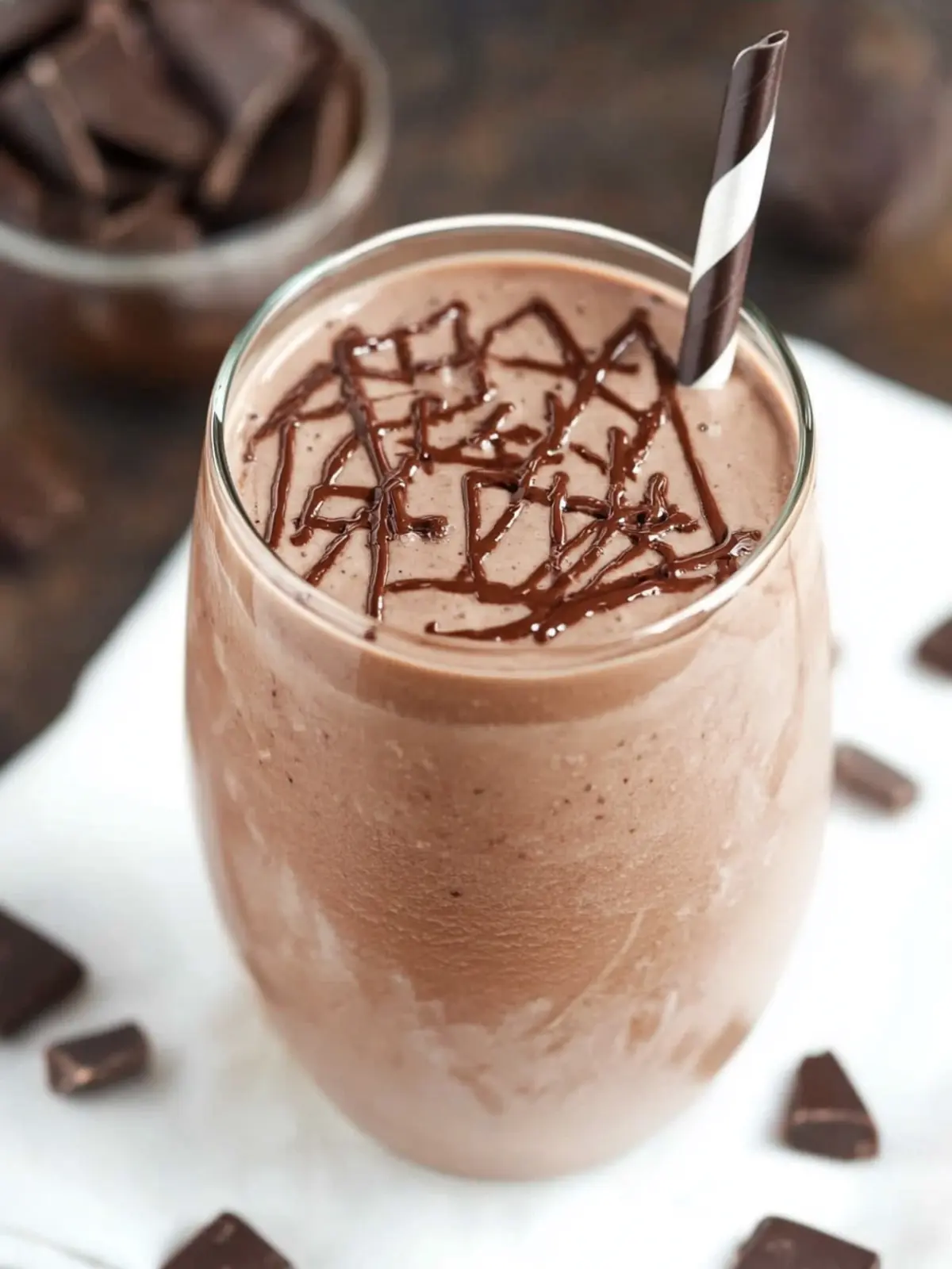 Healthy Chocolate Milkshake