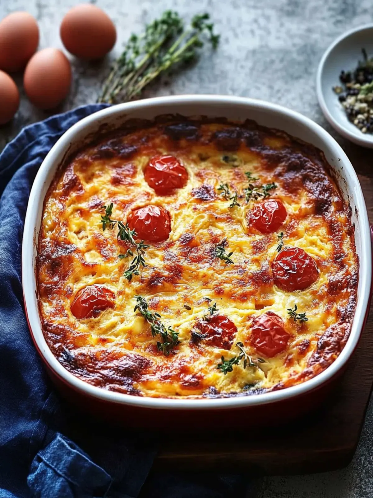 Hearty Egg Casserole with Colorful Veggies for Brunch Bliss 5 Egg Casserole
