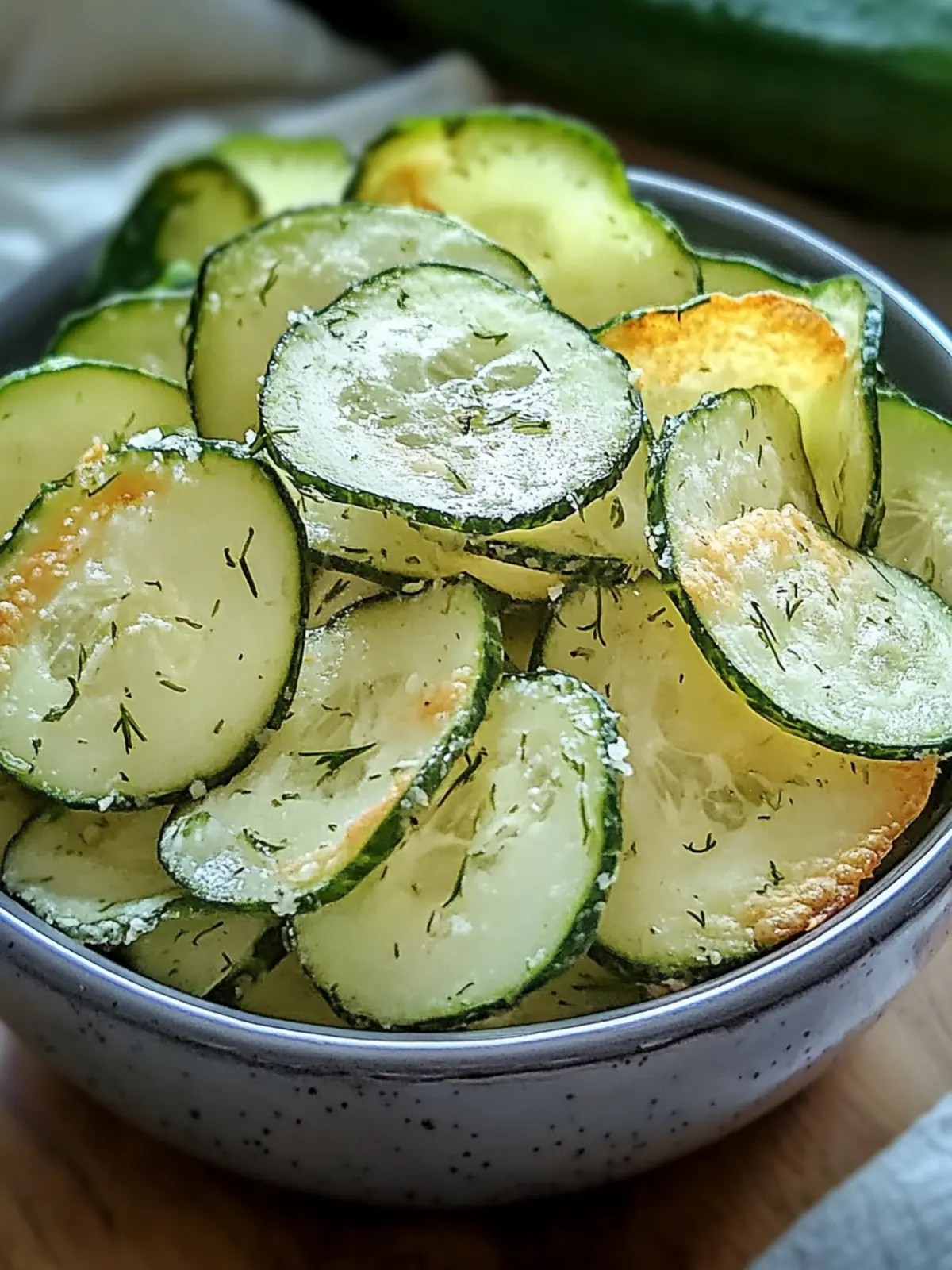 Crunchy Ranch Cucumber Chips Recipe