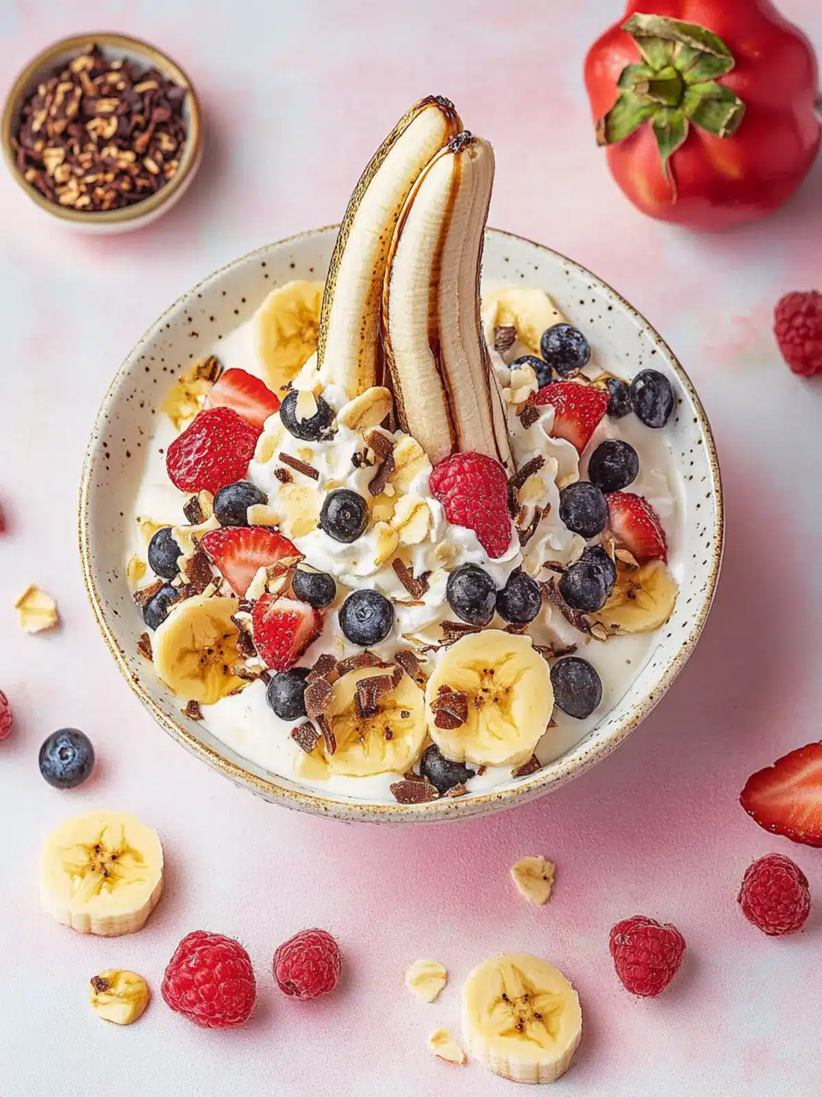 Banana Split Reinvented: Healthy Greek Yogurt Delight 5 Banana Split