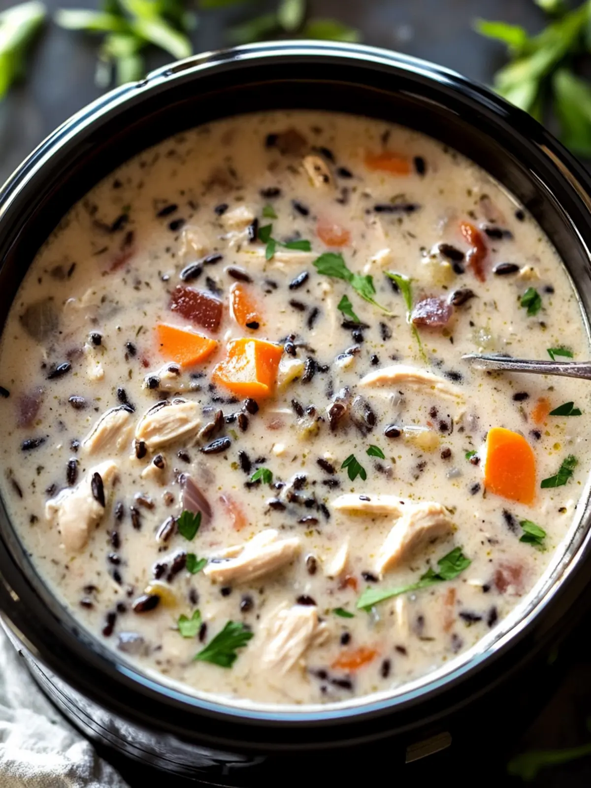 Creamy Crockpot Chicken Black Rice Soup for Ultimate Comfort 4 Creamy Crockpot Chicken Black Rice Soup