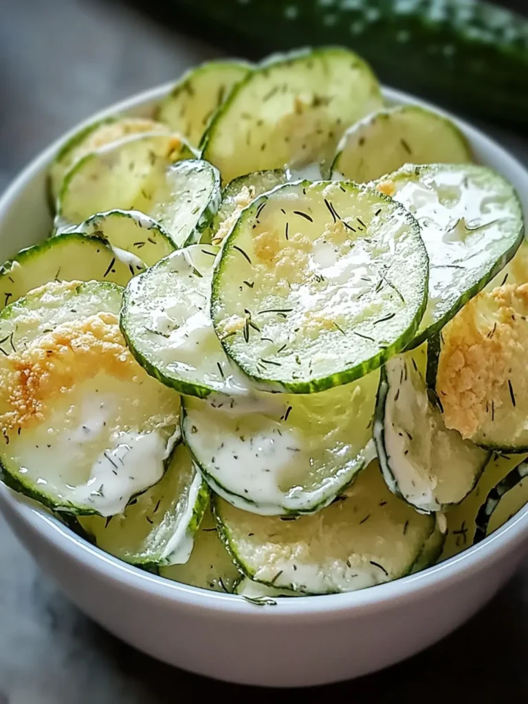 Crunchy Ranch Cucumber Chips Recipe