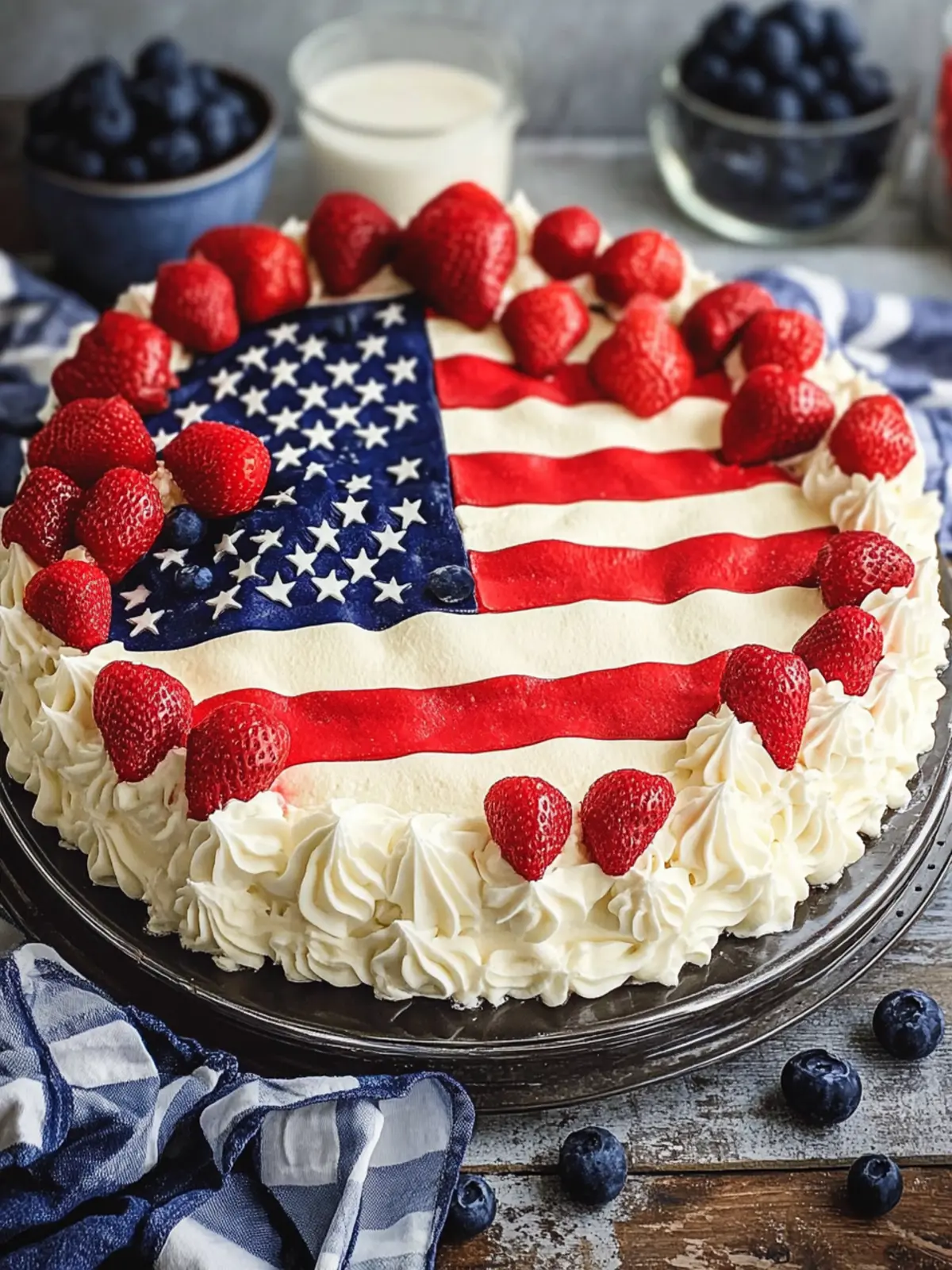 Ultimate American Flag Cake for Your Summer BBQ Fun 3 American Flag Cake
