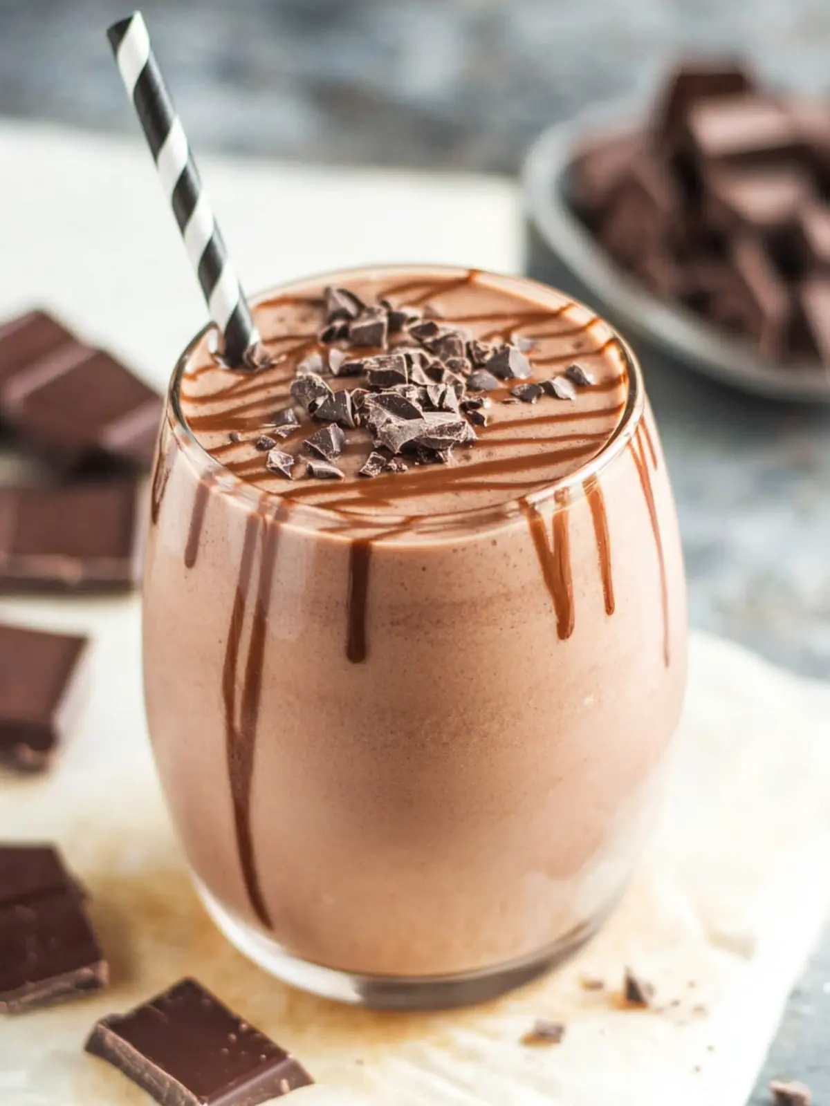 Healthy Chocolate Milkshake