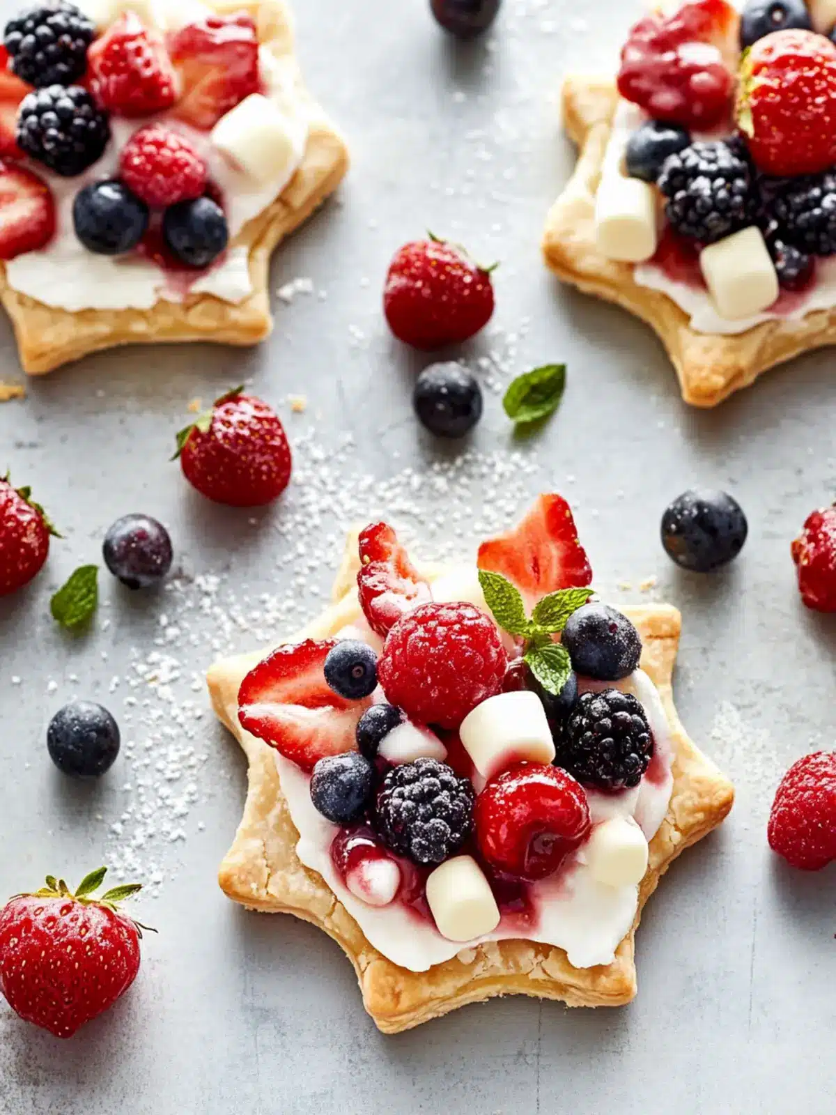 Starstruck Berry Marshmallow Pies