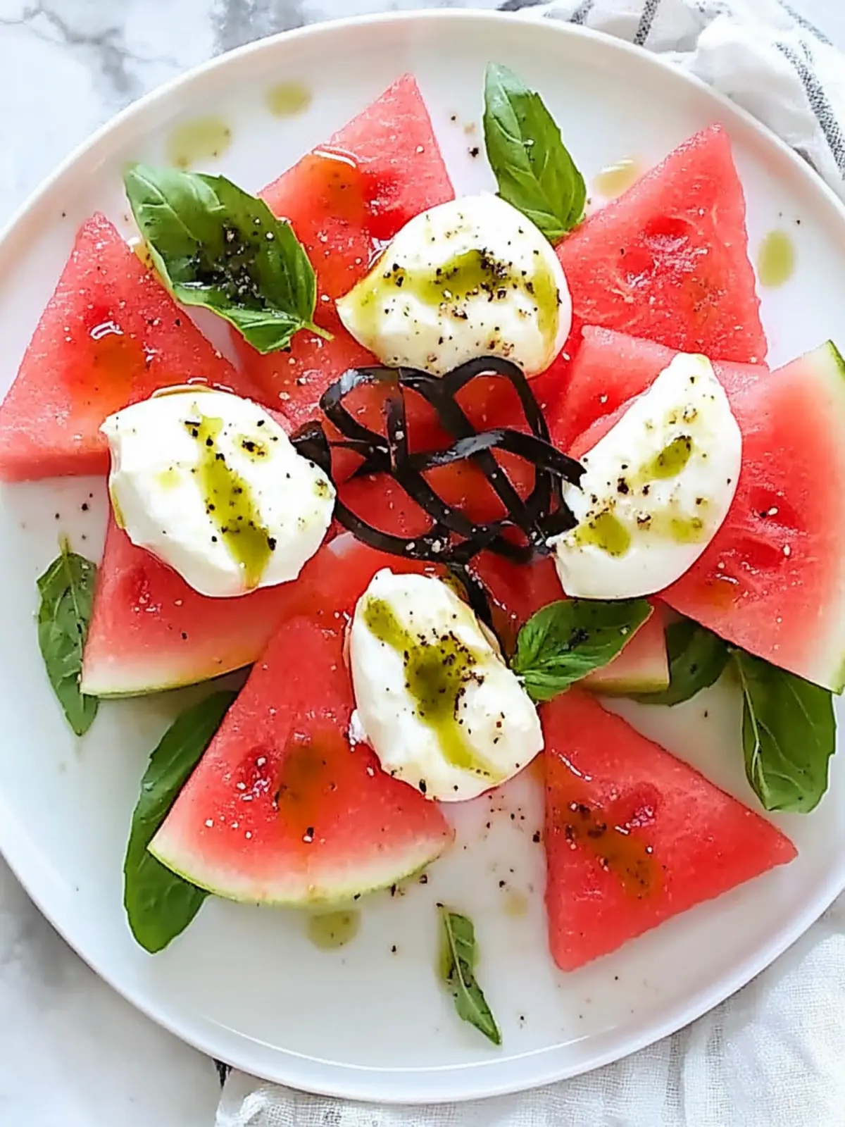 Watermelon Caprese Salad