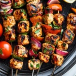 Sizzling Chicken Kebabs with Zesty Veggie Goodness 6 Chicken Kebabs